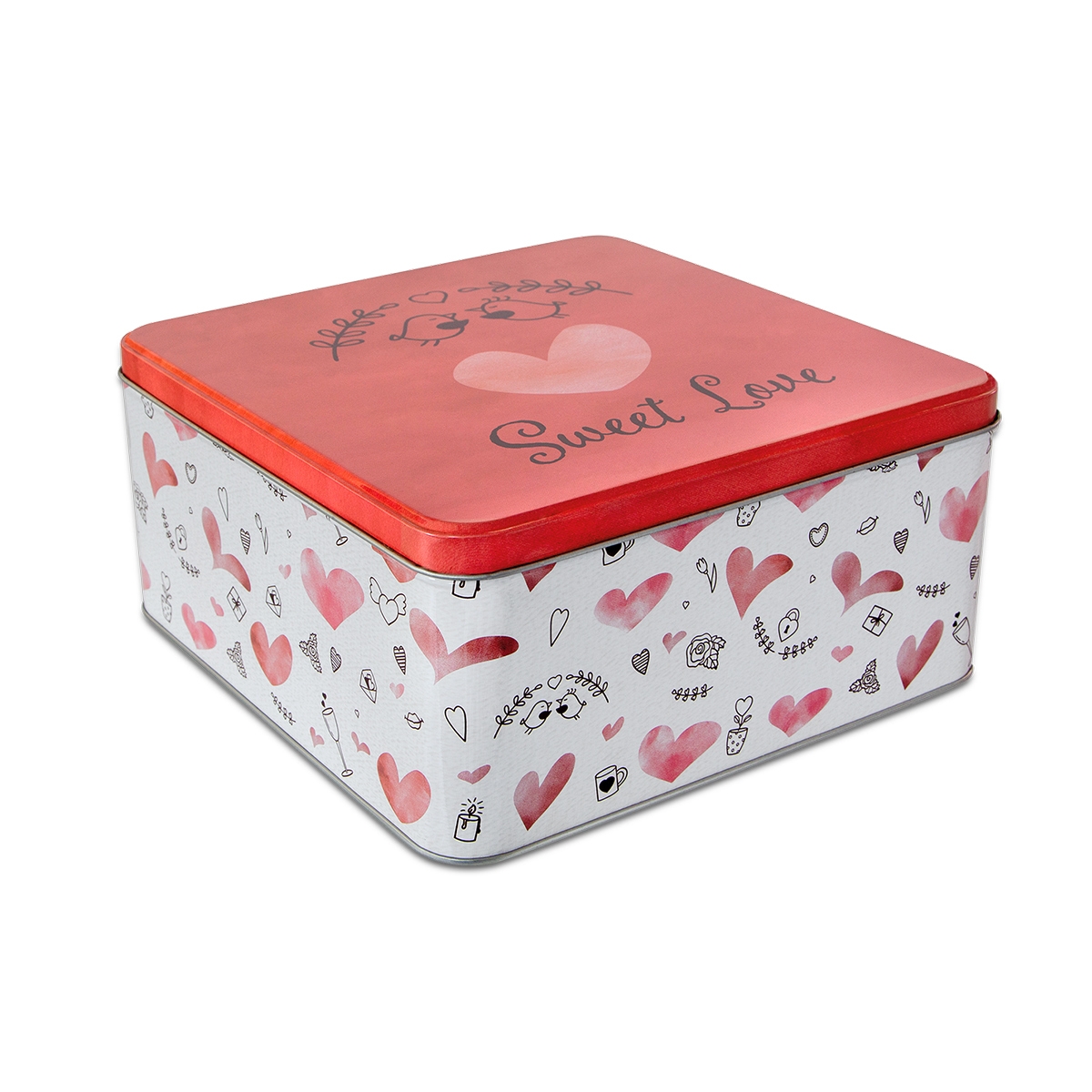 Städter - Plätzchendose - Sweet Love - Bunt - verschiedene Größen und Formen