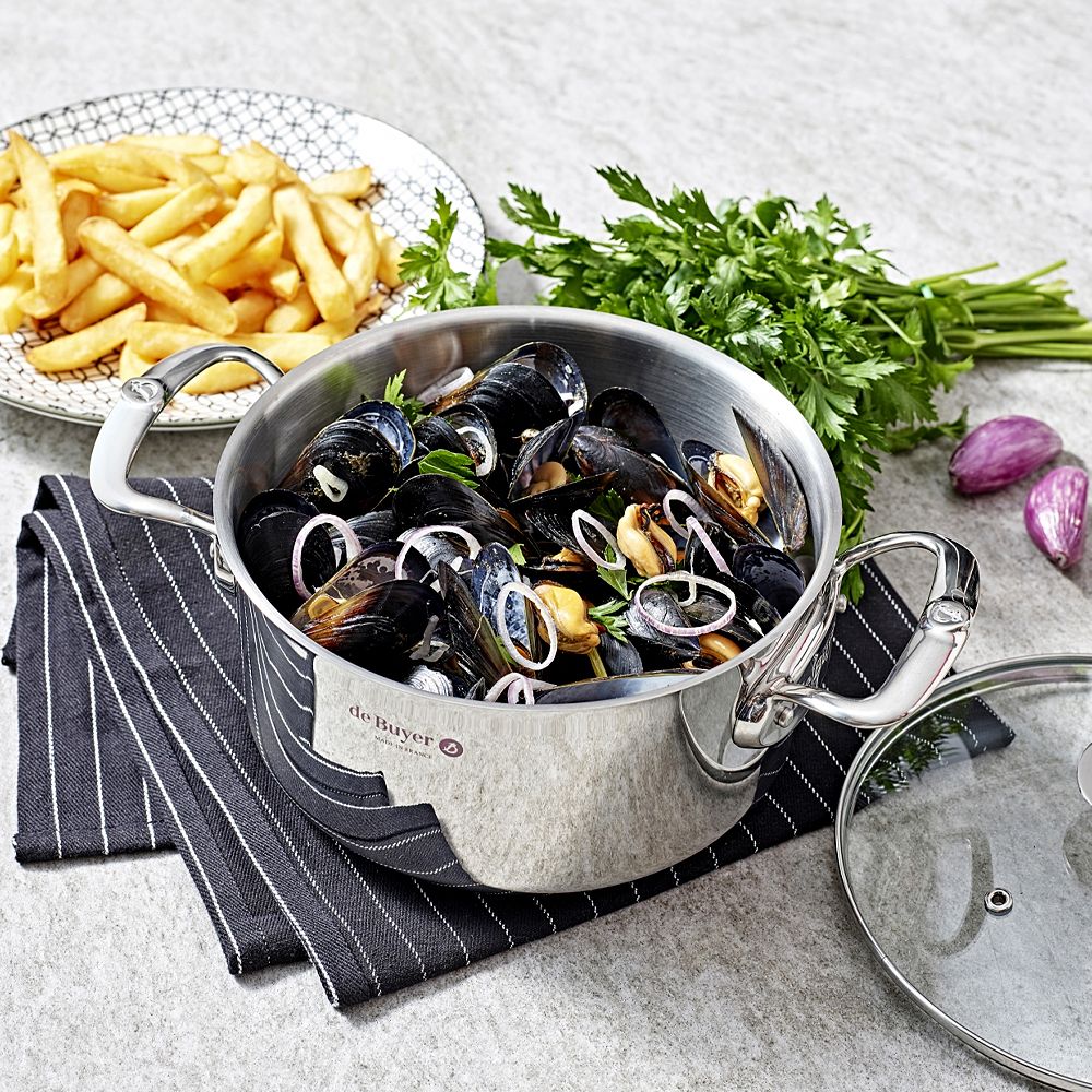 de Buyer - Milady - Stainless Steel Stewpan with lid de Buyer - Milady - Stainless Steel Stewpan with lid