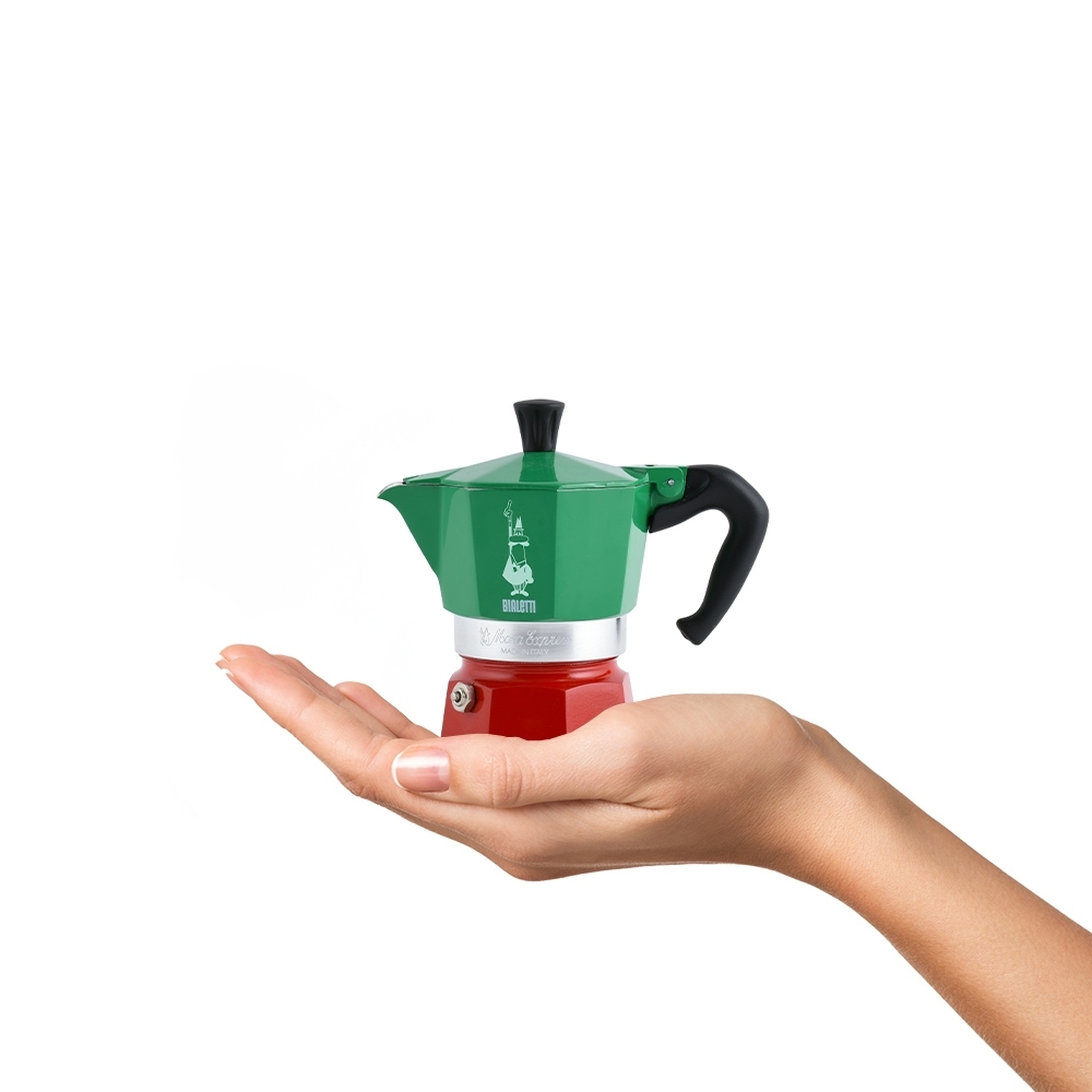 Bialetti - Espresso maker La Mokina Italia Tricolore, 40ml
