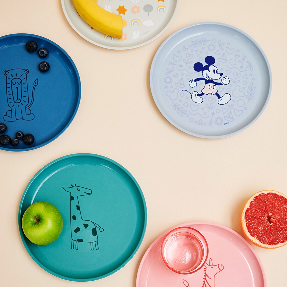 Mepal - Mio children's plate without recessed grip - different colors and motifs