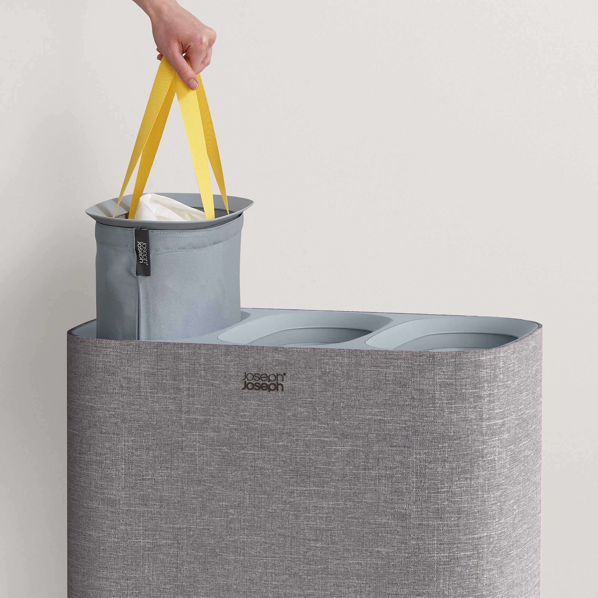 Joseph Joseph - Tota Trio 90L Wäsche-Trennkorb - grau