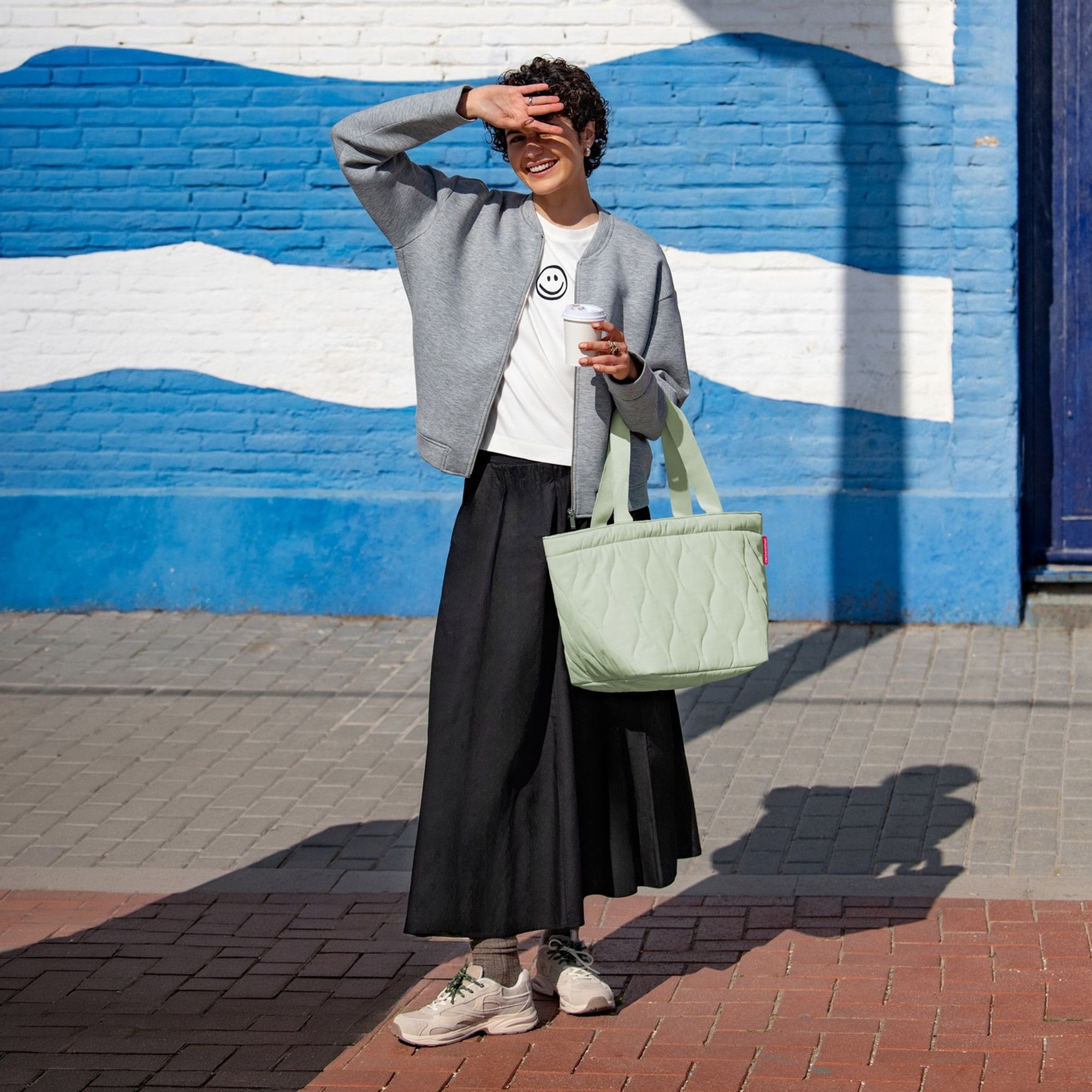 reisenthel - shopper M - puffer iced matcha