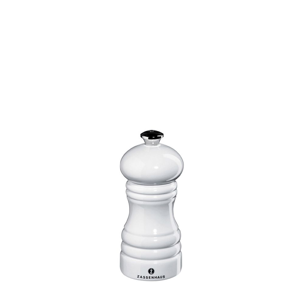Zassenhaus - salt mill - BERLIN - 12 cm - beech white glossy
