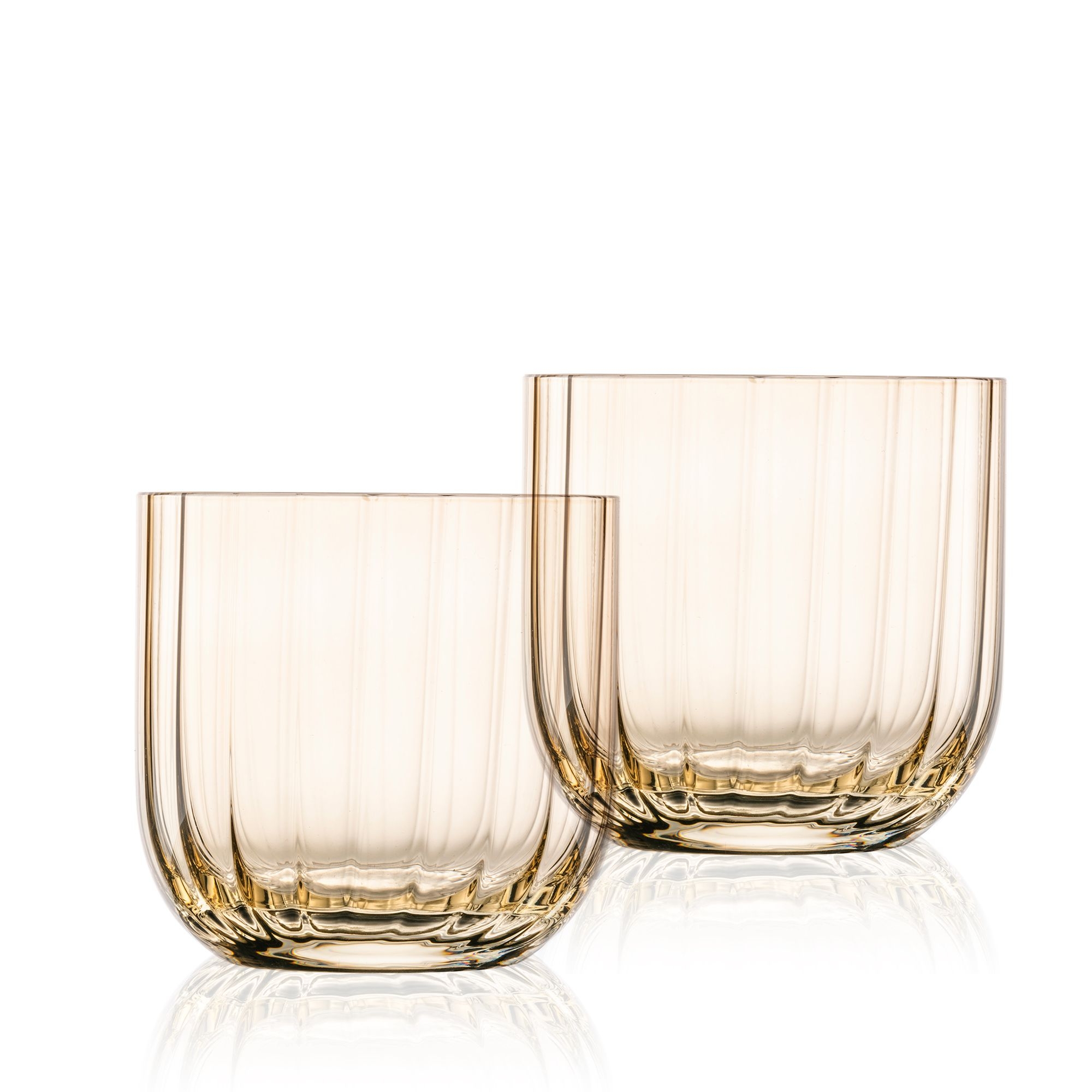 Zwiesel Glas - Windlicht 2er-Set Dialogue 100 - Taupe