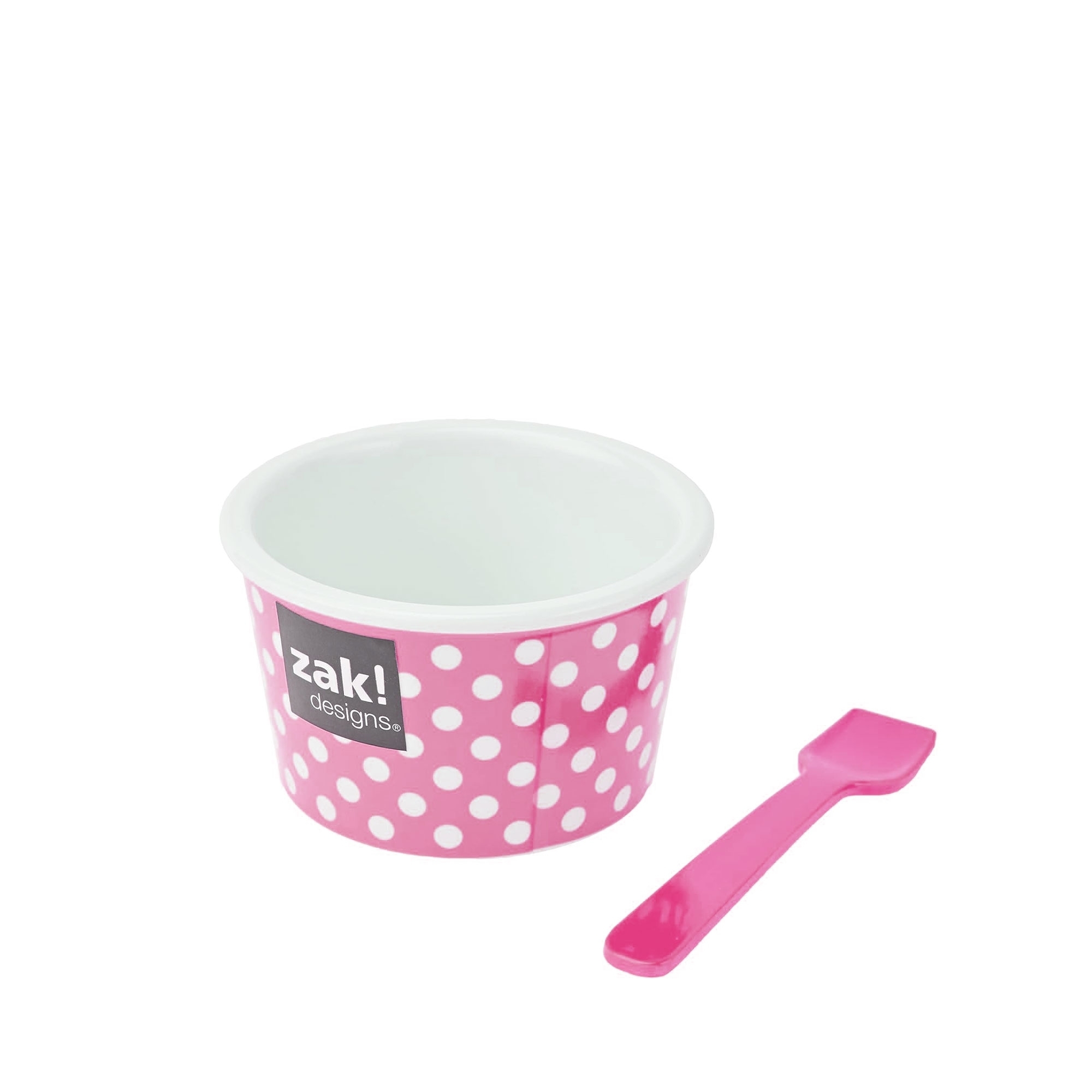 zak!designs - Eisbecher Dotty beere/ weiß