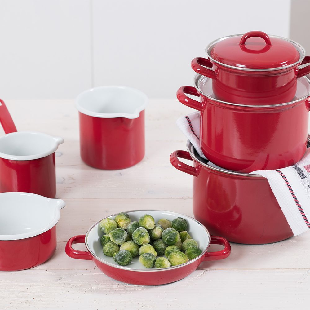 Riess CLASSIC -Color Red - Meat pot with lid