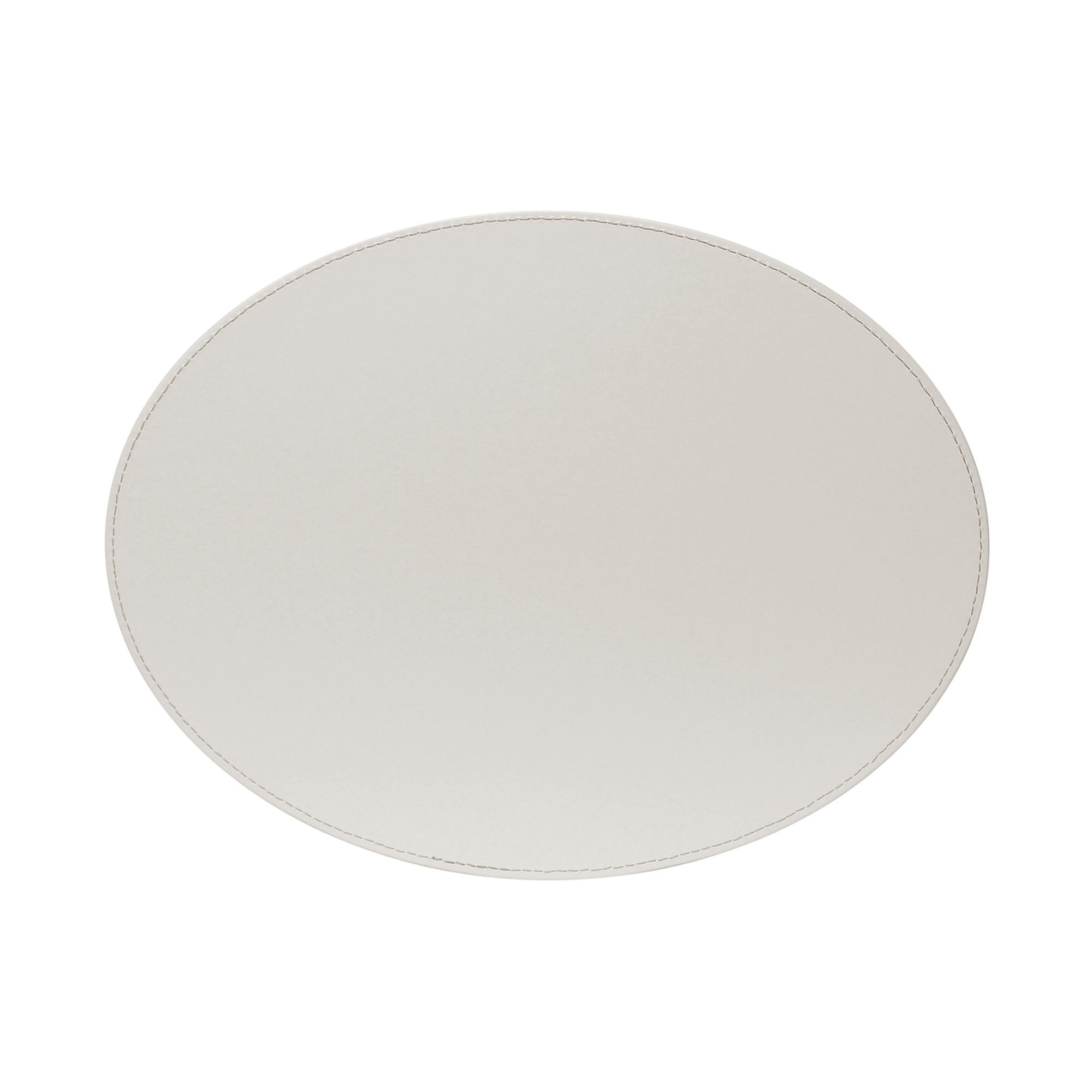 Freeform - Oval placemat - Taupe/White - 45 x 34 cm