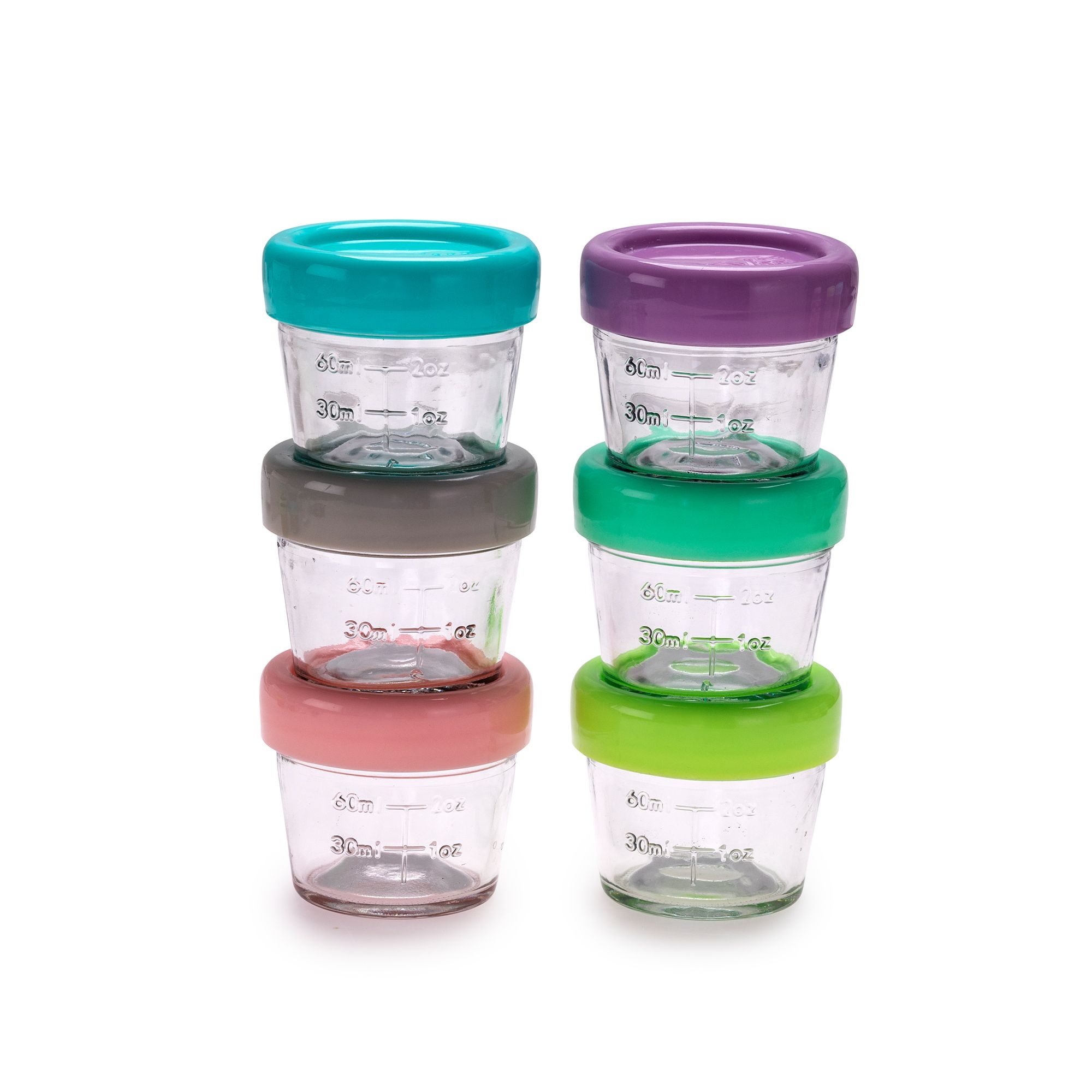 melii - Gläschen mit Deckel - 6er-Set je 118 ml, bunt melii - Gläschen mit Deckel - 6er-Set je 118 ml, bunt