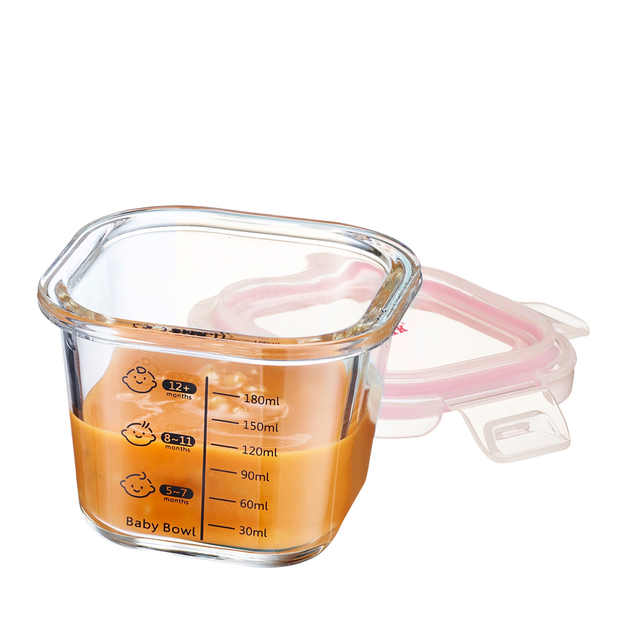 Westmark - Glass food storage box »Baby Bowl«, 200 ml, square