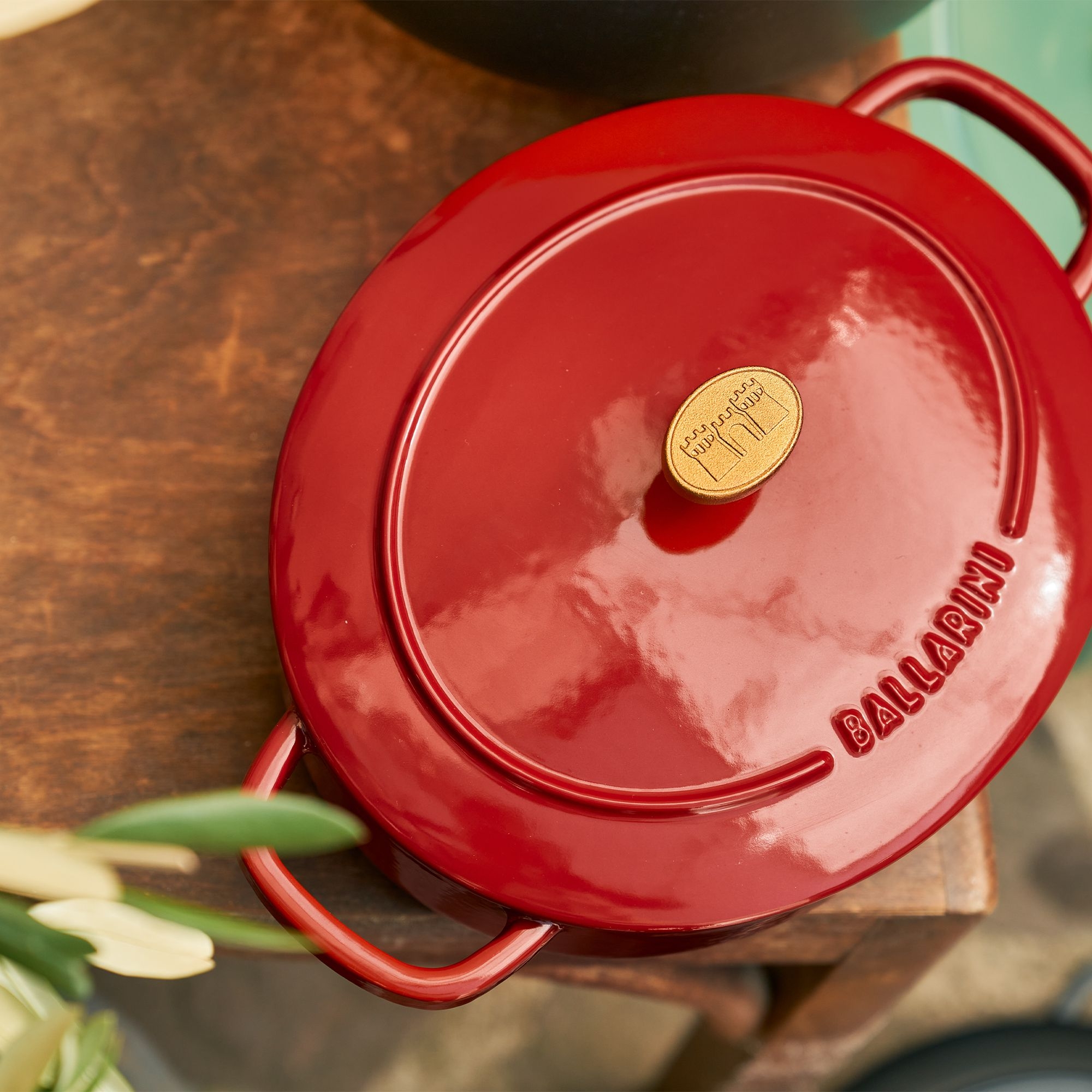 BALLARINI - Cocotte | Bellamonte | 37 cm | oval | Rot