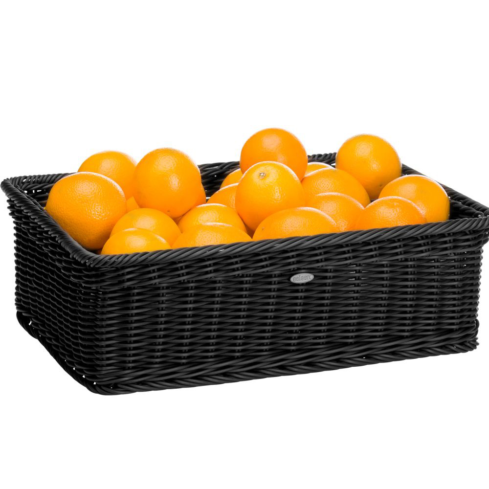 Westmark - Basket rectangular, 40 x 30 x 13 cm, with metal frame, black