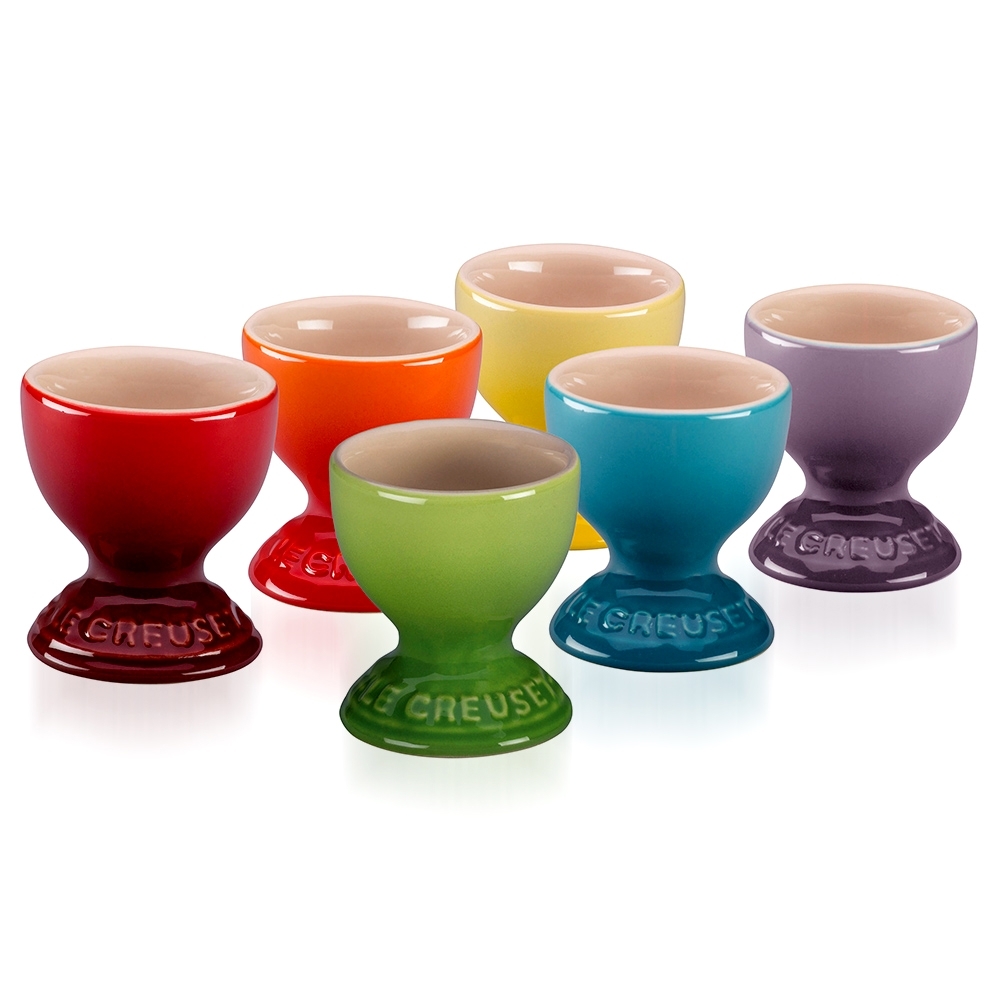 Le Creuset - 6er-Set Eierbecher Regenbogen Le Creuset - 6er-Set Eierbecher Regenbogen