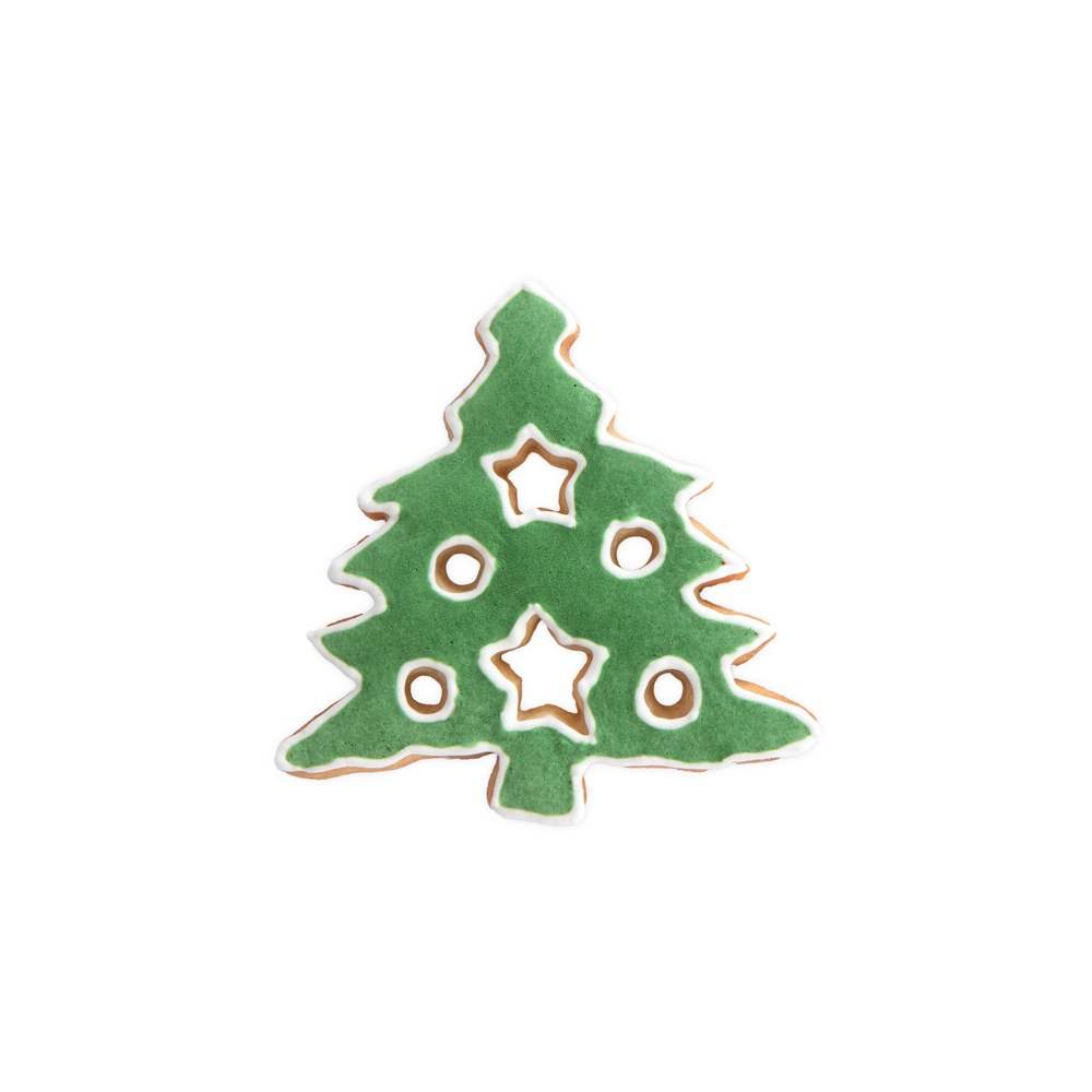 Städter - Cookie Cutter Christmas tree - with star and circle recess - 8 cm