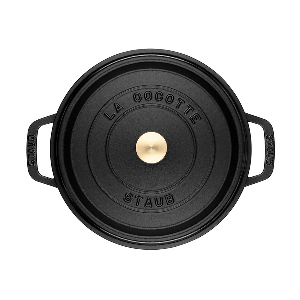 Staub Stackables 3 Piece Cocotte Braiser Pan With Lid 24cm In Black