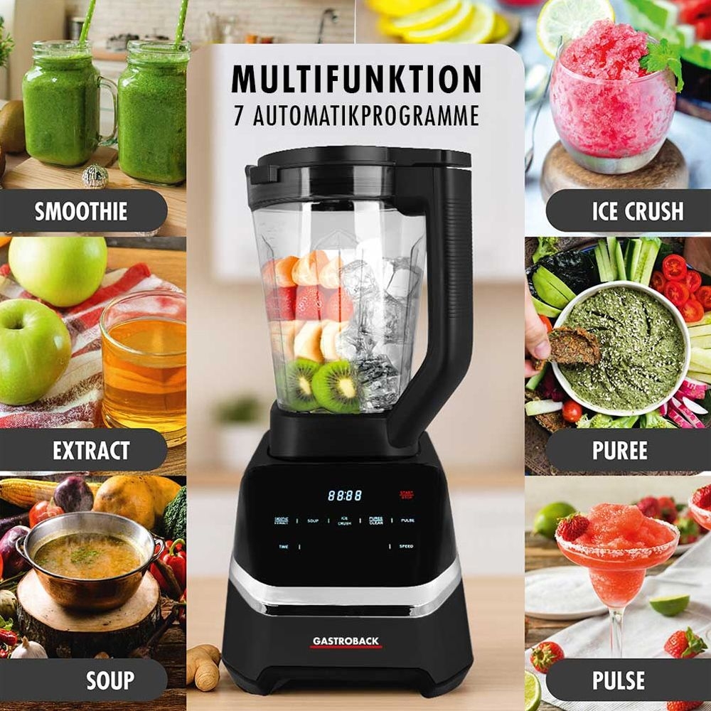 Gastroback - Design Multi-Power Standmixer Mix & Soup | Black