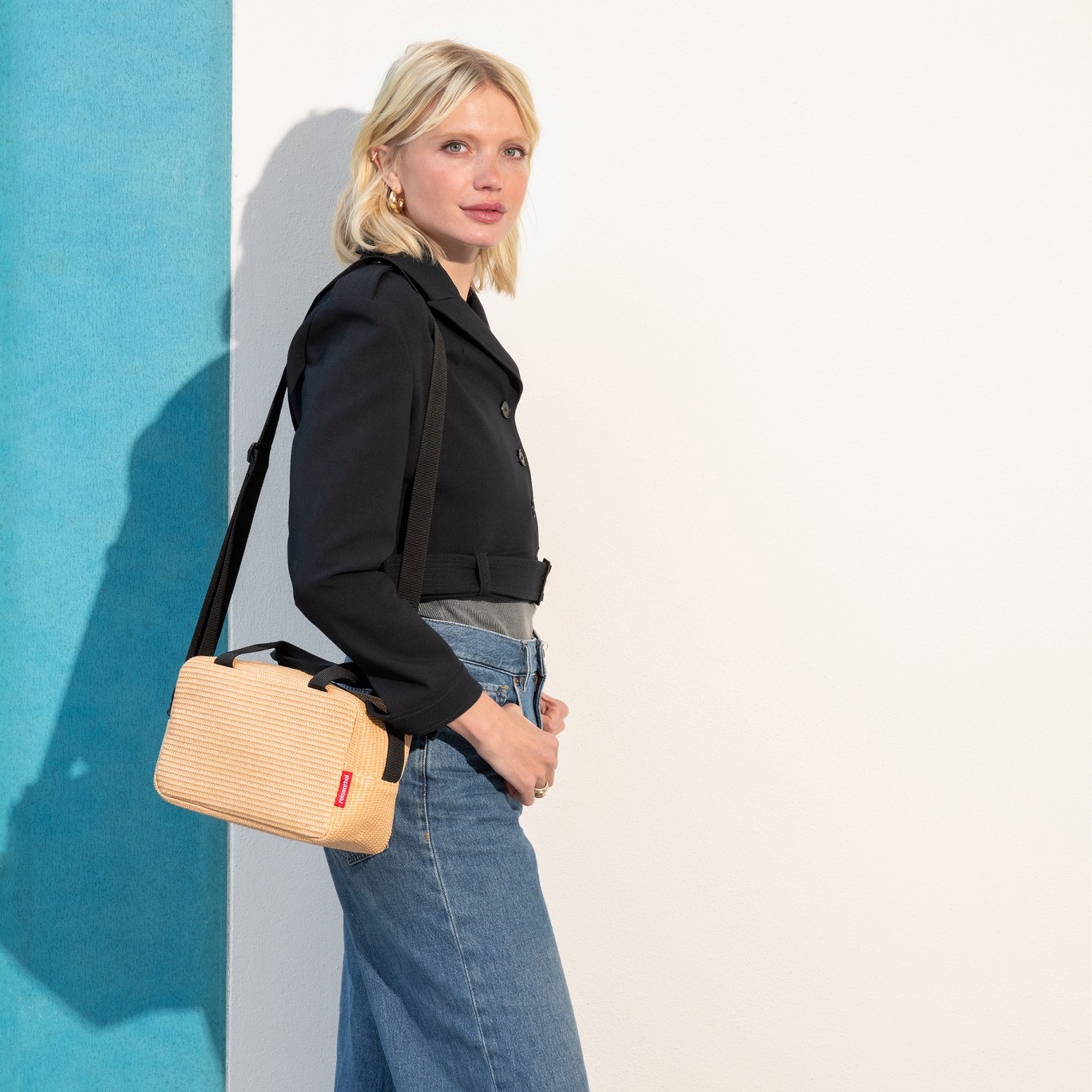 reisenthel - coolerbag to-go - raffia black reisenthel - coolerbag to-go - raffia black