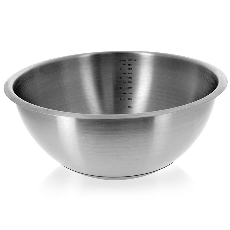de Buyer - Stainless steel round bowl with silicone base