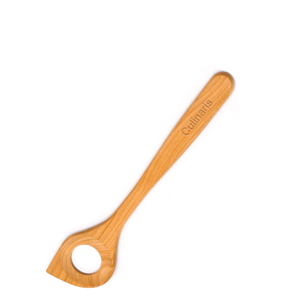 Culinaris - pointed spoon with hole - cherry wood - 30 cm