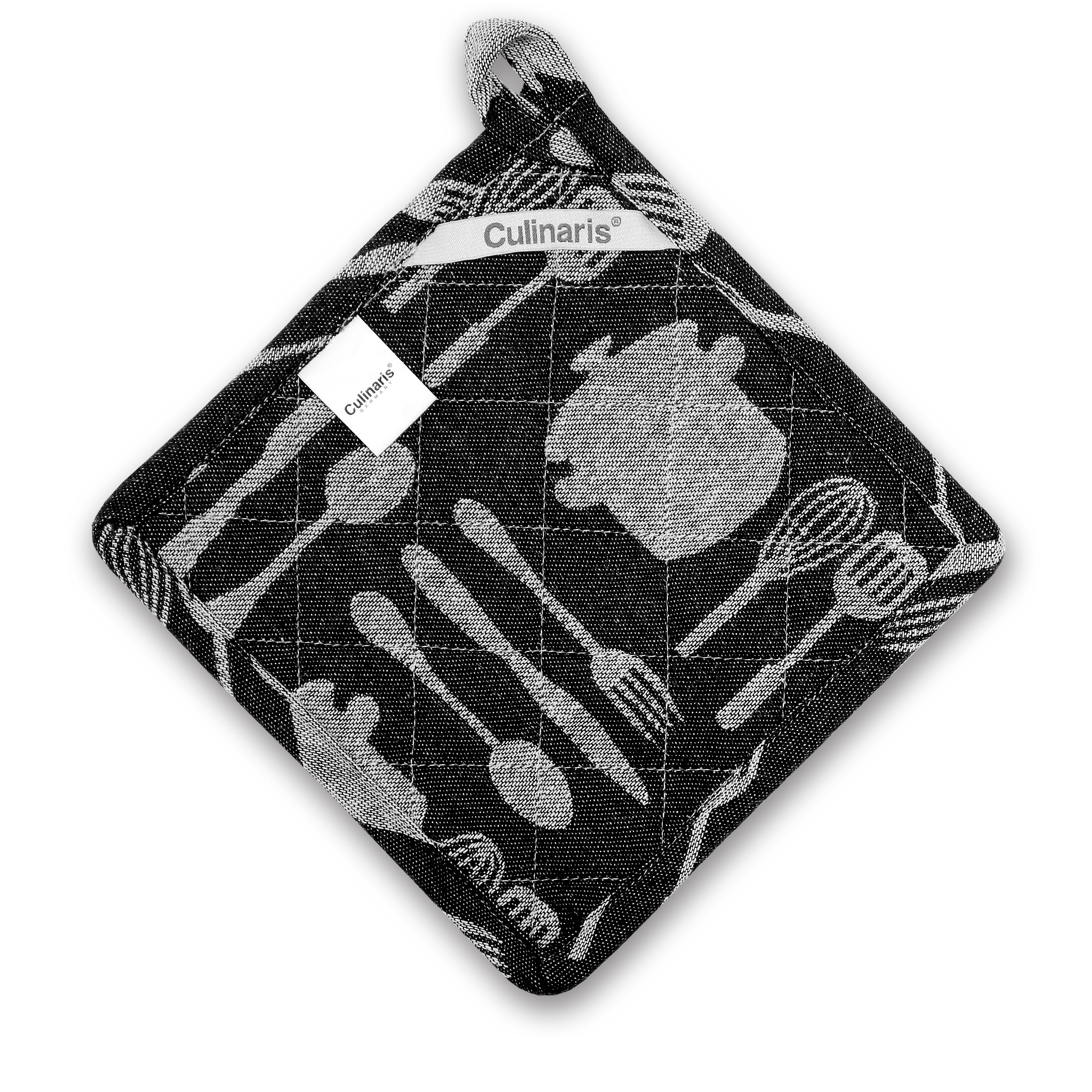 Oven Cloth - Black Cutlery | Culinaris Oven Cloth - Black Cutlery | Culinaris