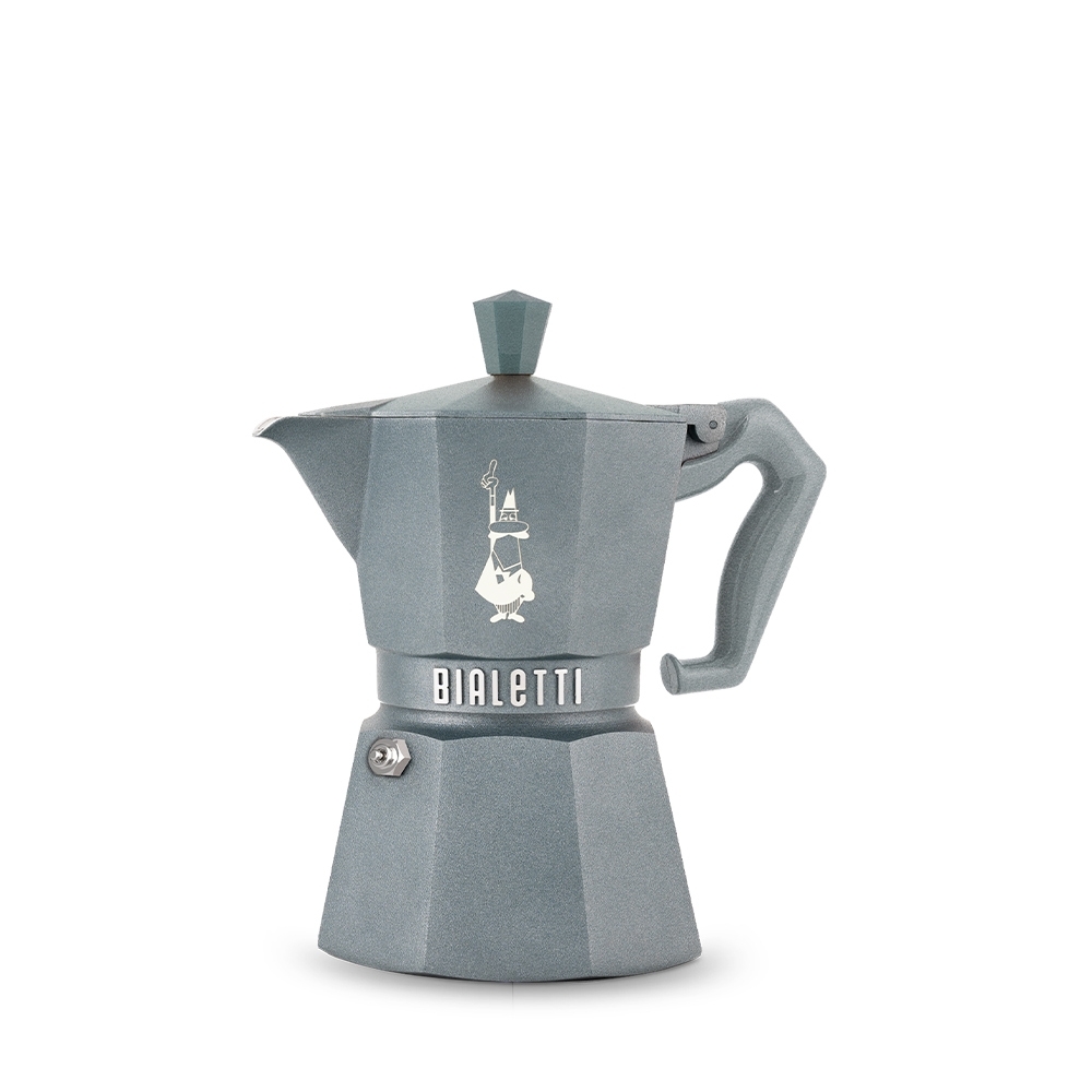 Bialetti - Espressokocher Moka Express Exclusive Induktion, 3 Tassen - grau