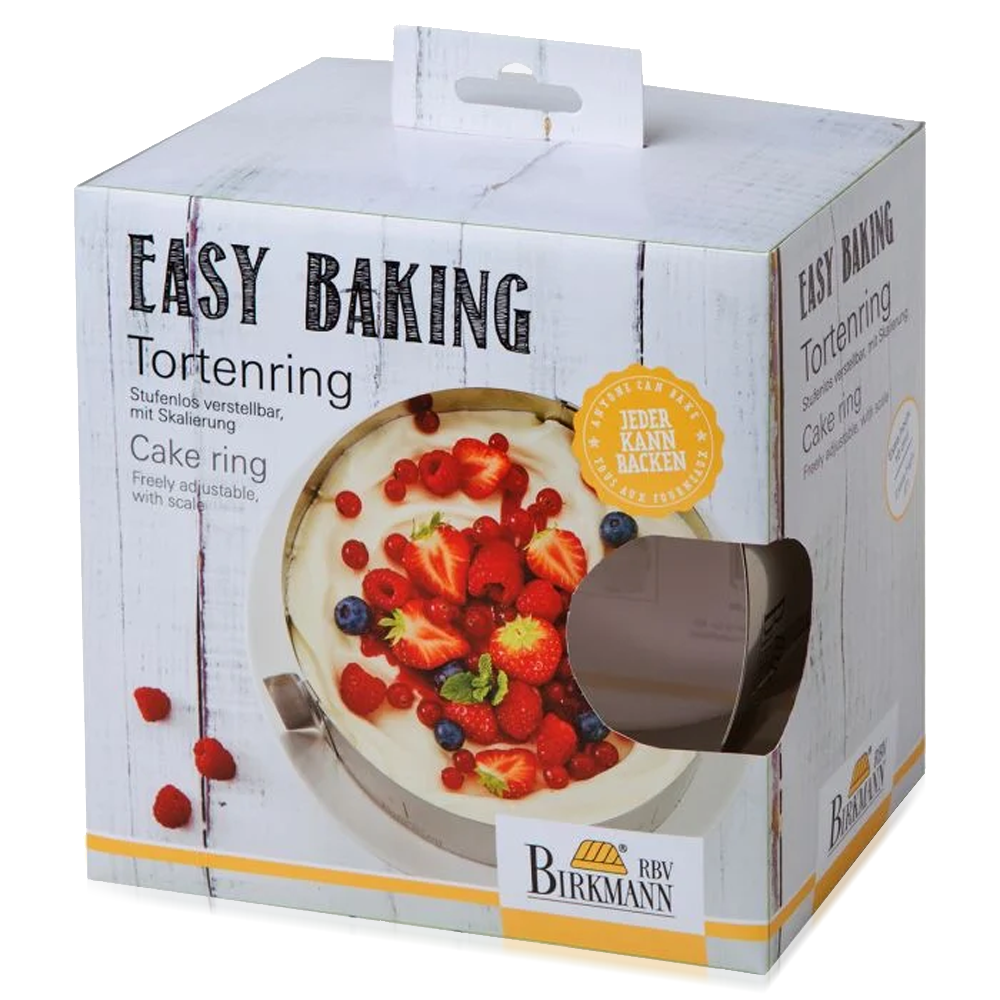 RBV Birkmann - Cake ring, adjustable, 10cm high - Easy Baking