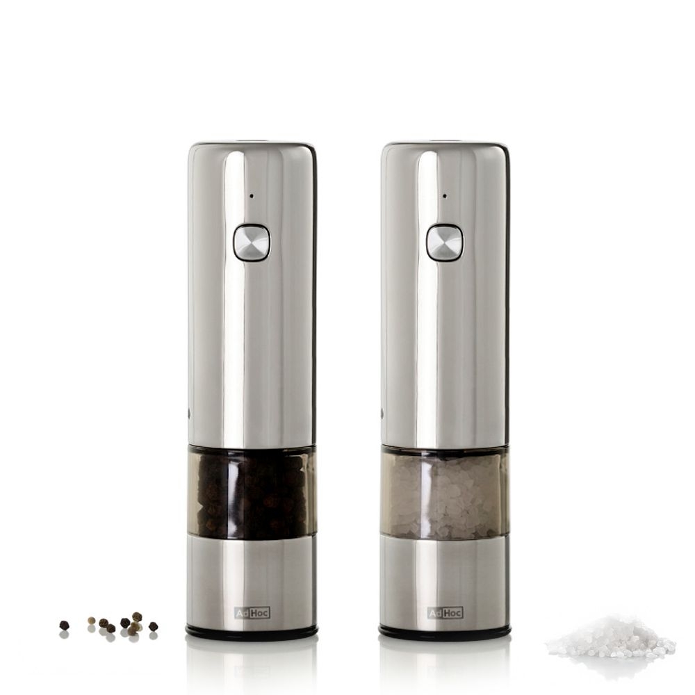 AdHoc i.Mill elektrische Salz- und Pfeffermühle, Set 14 cm