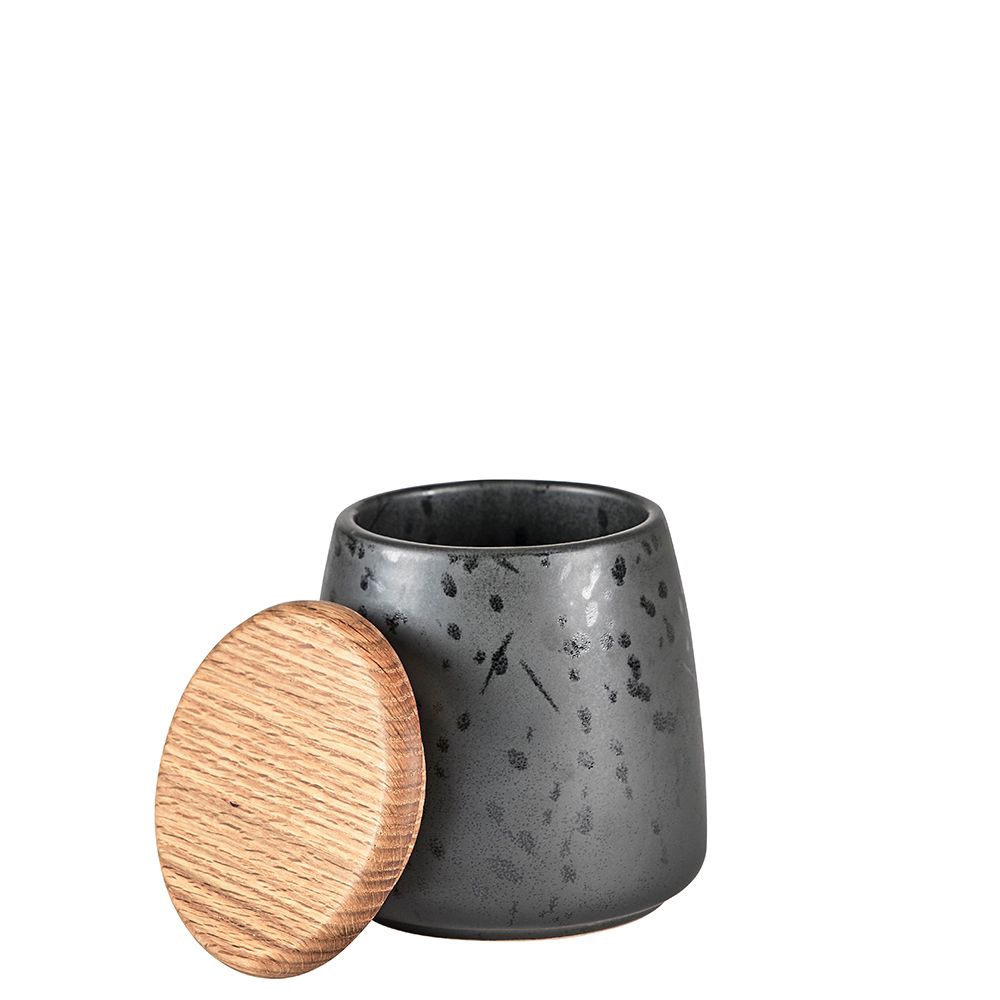 Bitz - Jar with lid - 12 cm - black