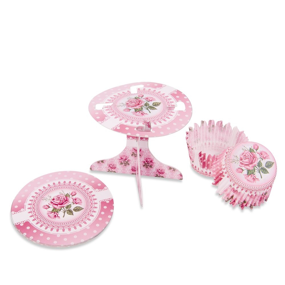 Städter - Cupcake Deko - 10 x 9 cm - Set, 36-teilig - verschiedene Muster