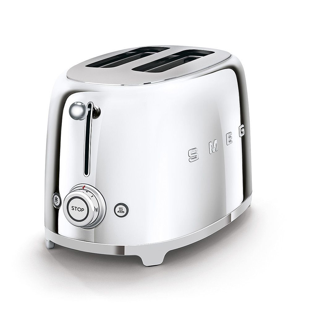 Smeg - 2-slices toaster compact TSF01 - design line style The 50 ° years - chrome Smeg - 2-slices toaster compact TSF01 - design line style The 50 ° years - chrome