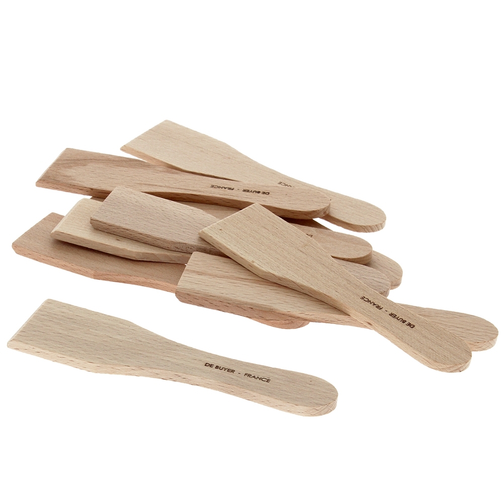 de Buyer - B Bois - Spatula for Reclatte or Blini - Set of 10 de Buyer - B Bois - Spatula for Reclatte or Blini - Set of 10