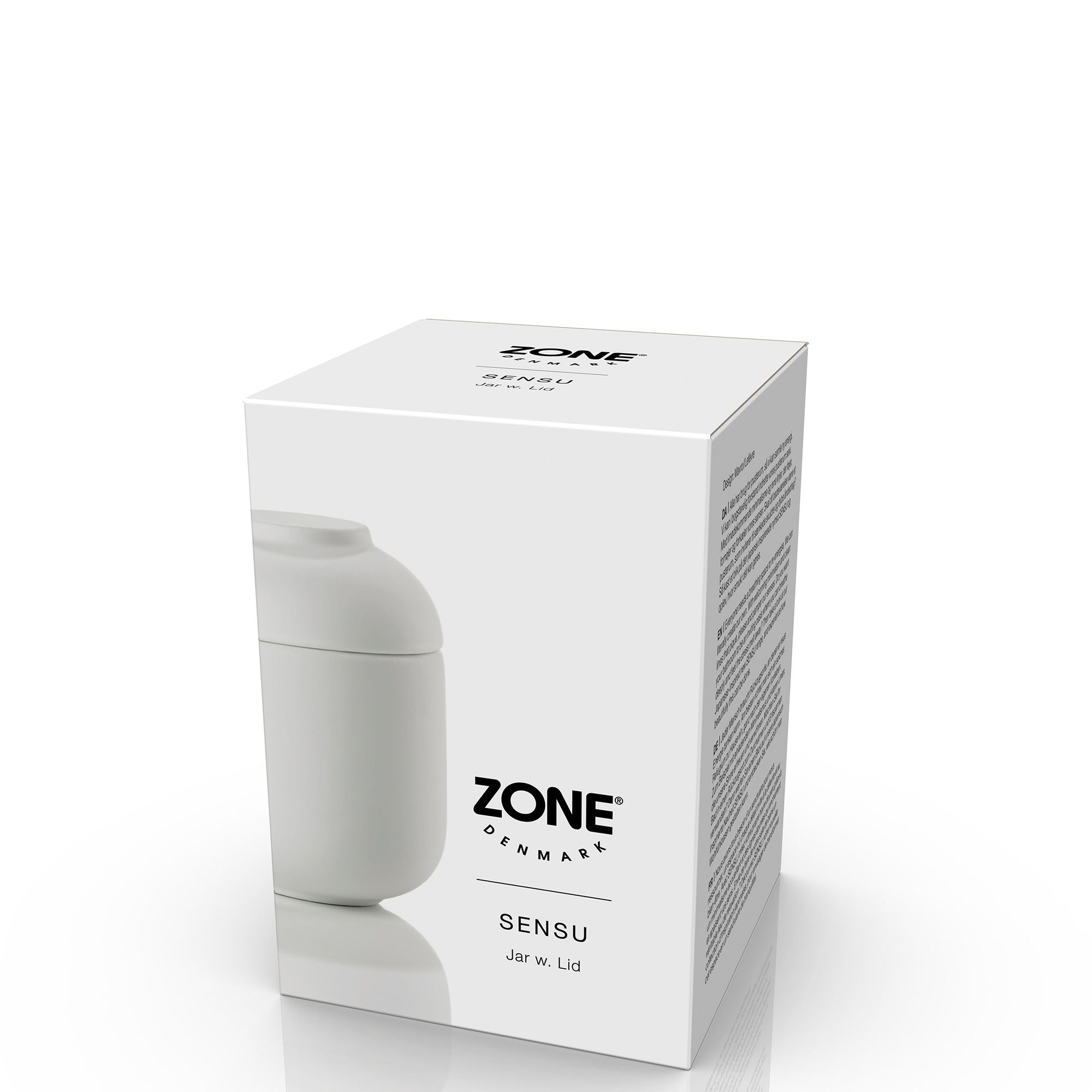 Zone - Sensu Gefäß mit Deckel - White