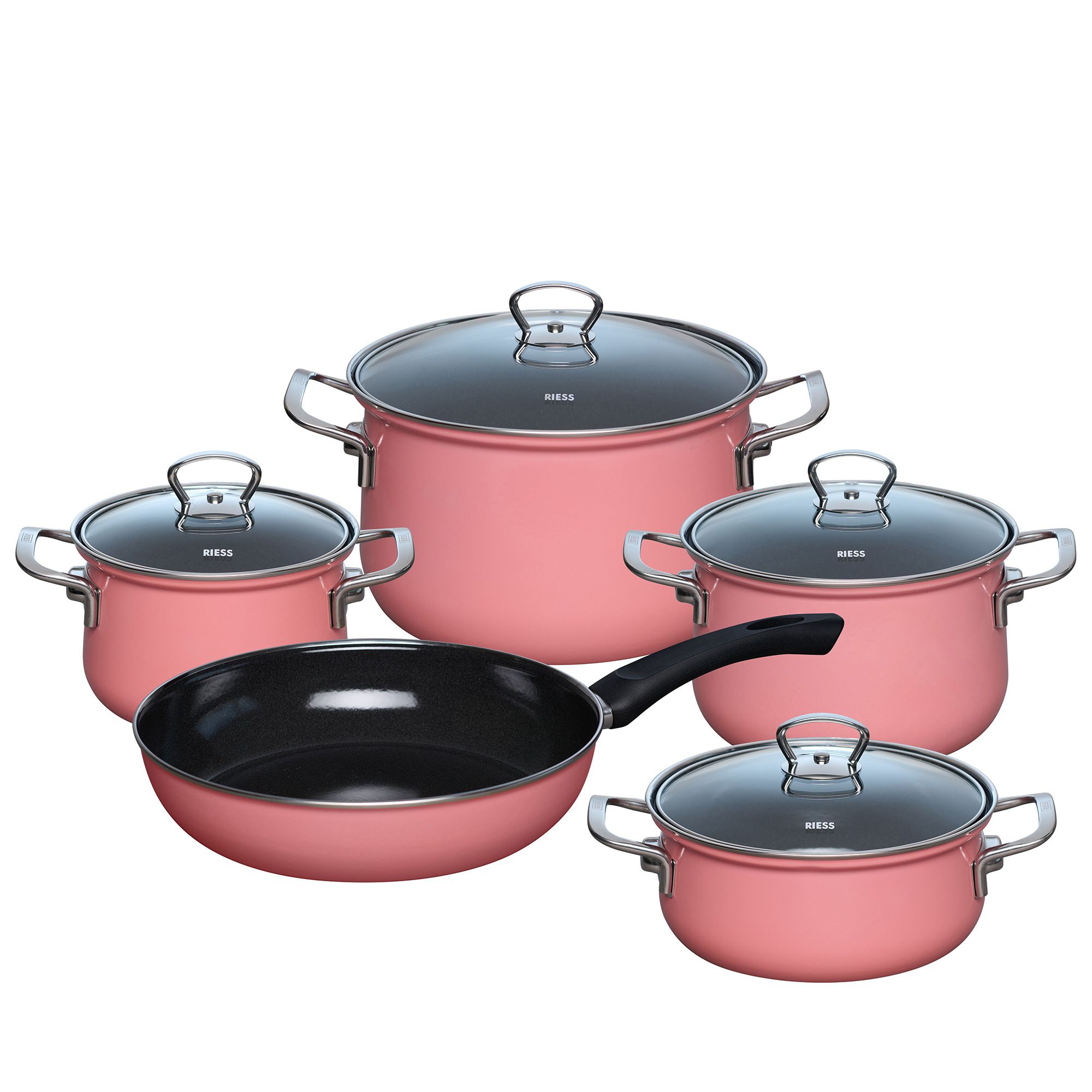 Riess NOUVELLE - Pink - Crockery set of 5