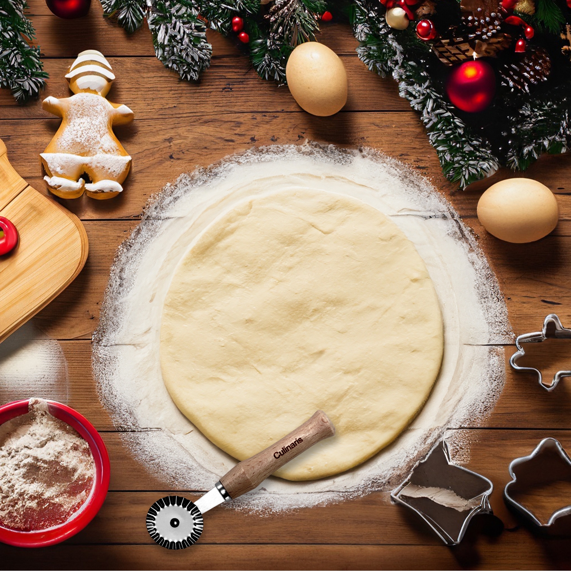 Baking wheel - beech wood | Culinaris Baking wheel - beech wood | Culinaris