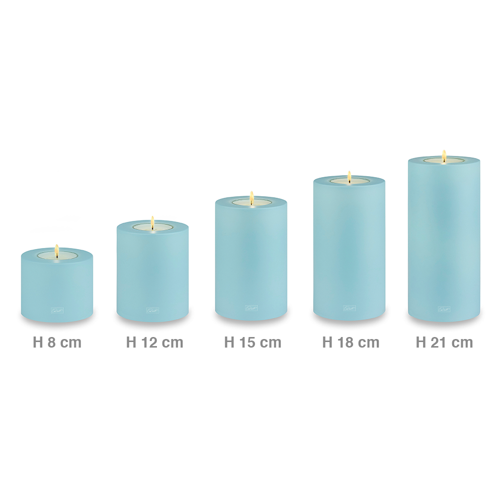 Qult Farluce Trend - Teelichthalter in Kerzenform - Clearwater