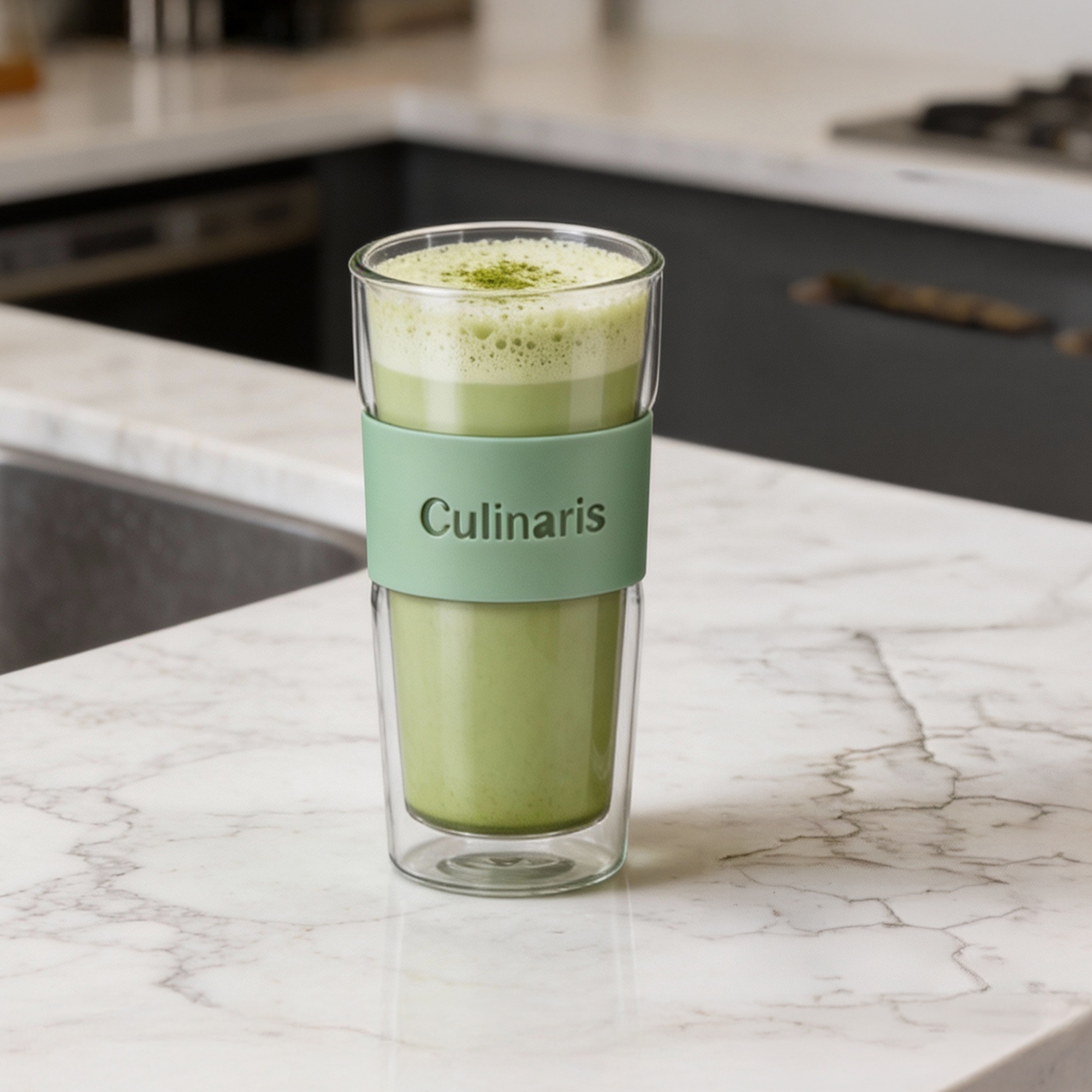 Culinaris Glasmug Portare 420 ml mint aus Borosilikatglas