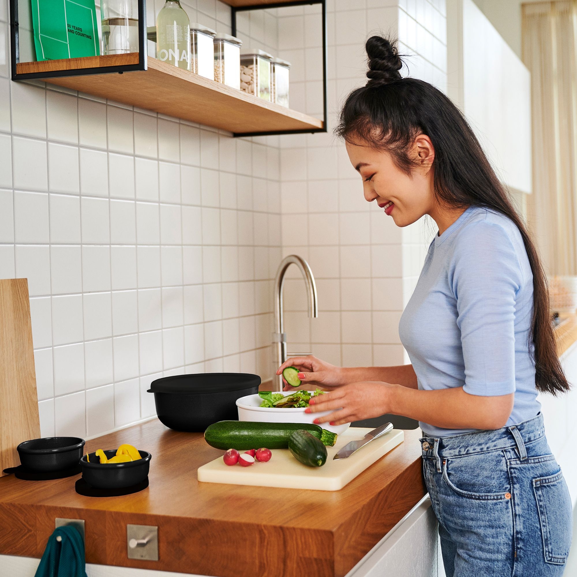 Mepal Lumina 2.0 storage containers 3-piece nordic black