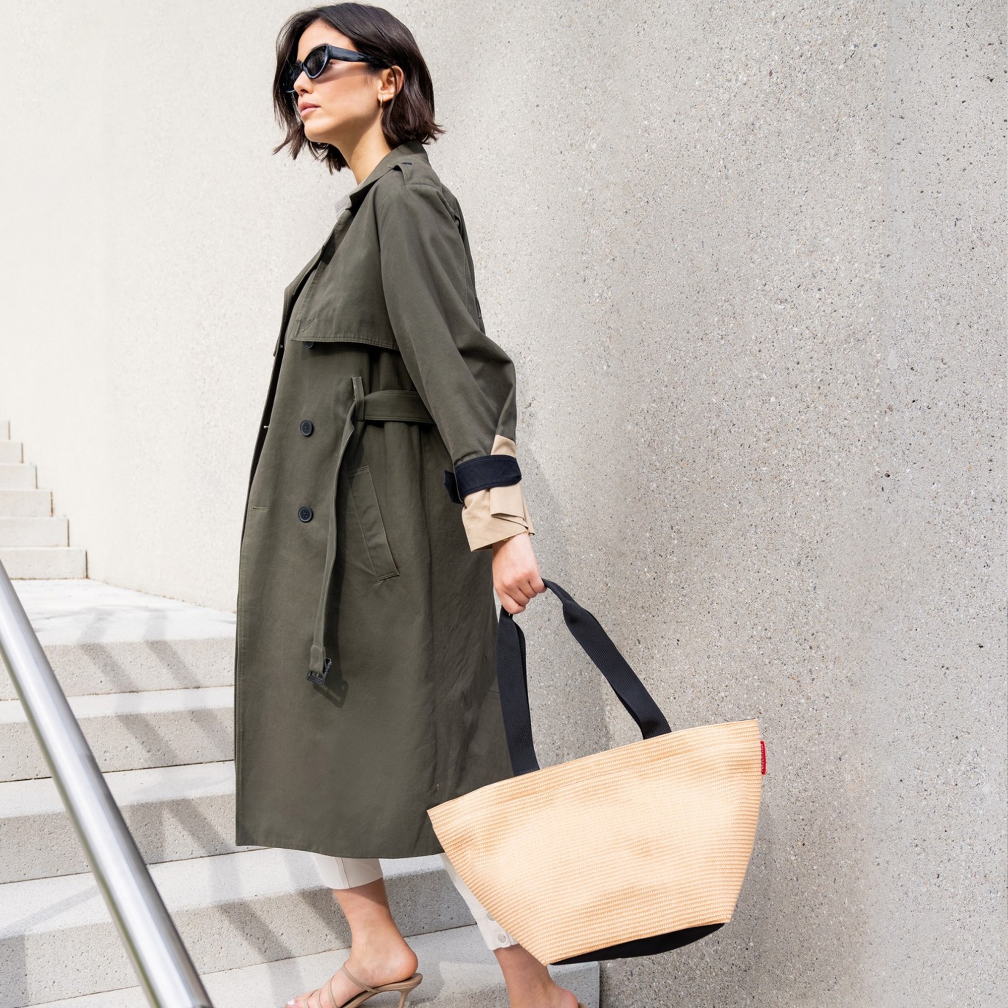 reisenthel - shopper M - raffia black