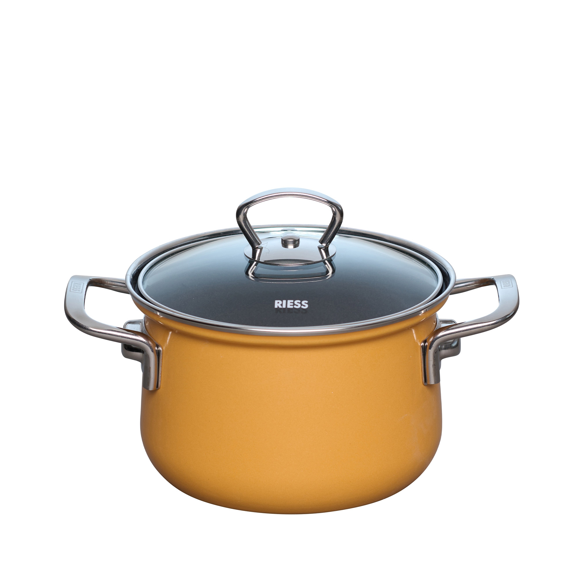 Riess NOUVELLE - Orange - Stewpot with glass lid 16 cm
