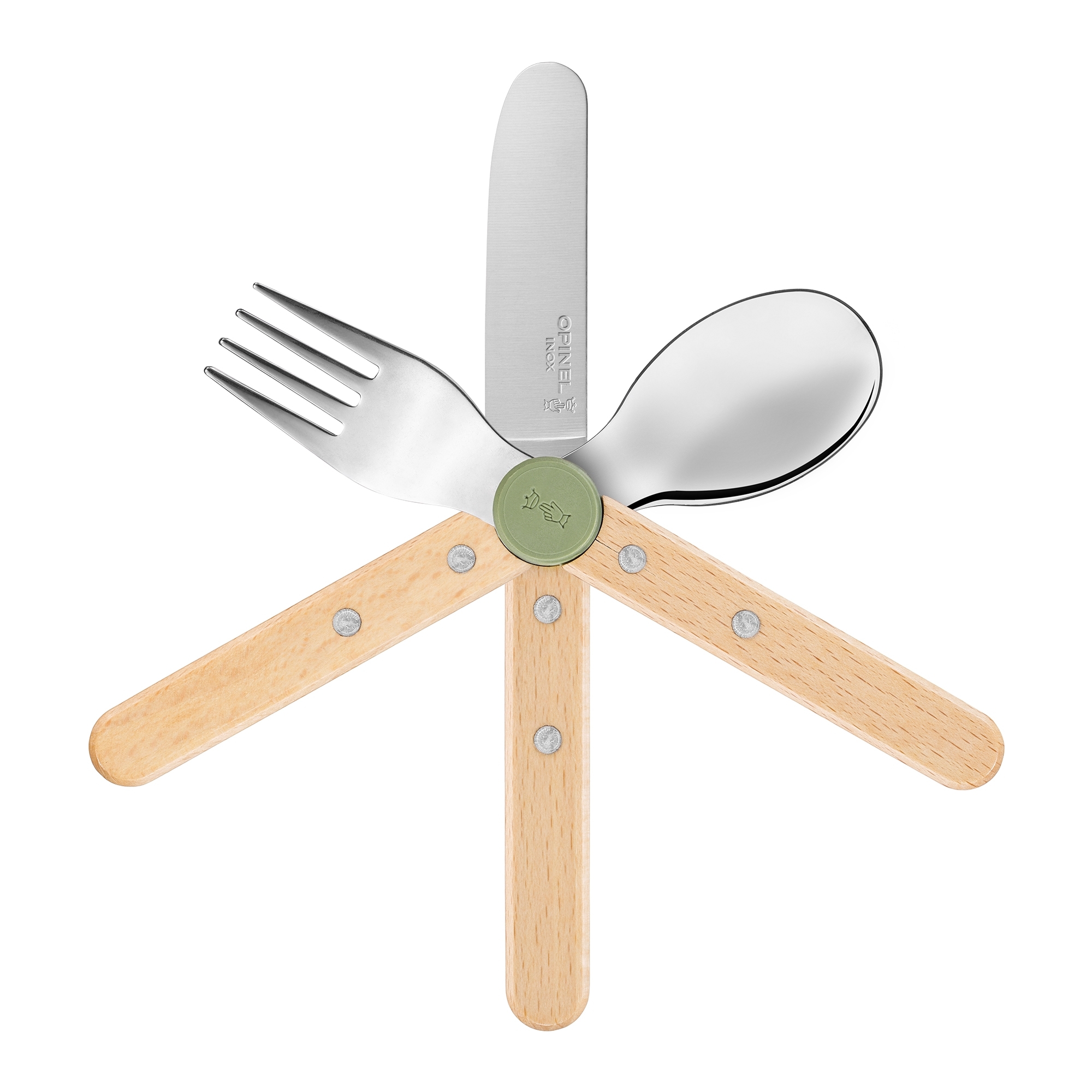Opinel - Kinderbesteck-Set - LE PETIT GOURMET - Olivgrün