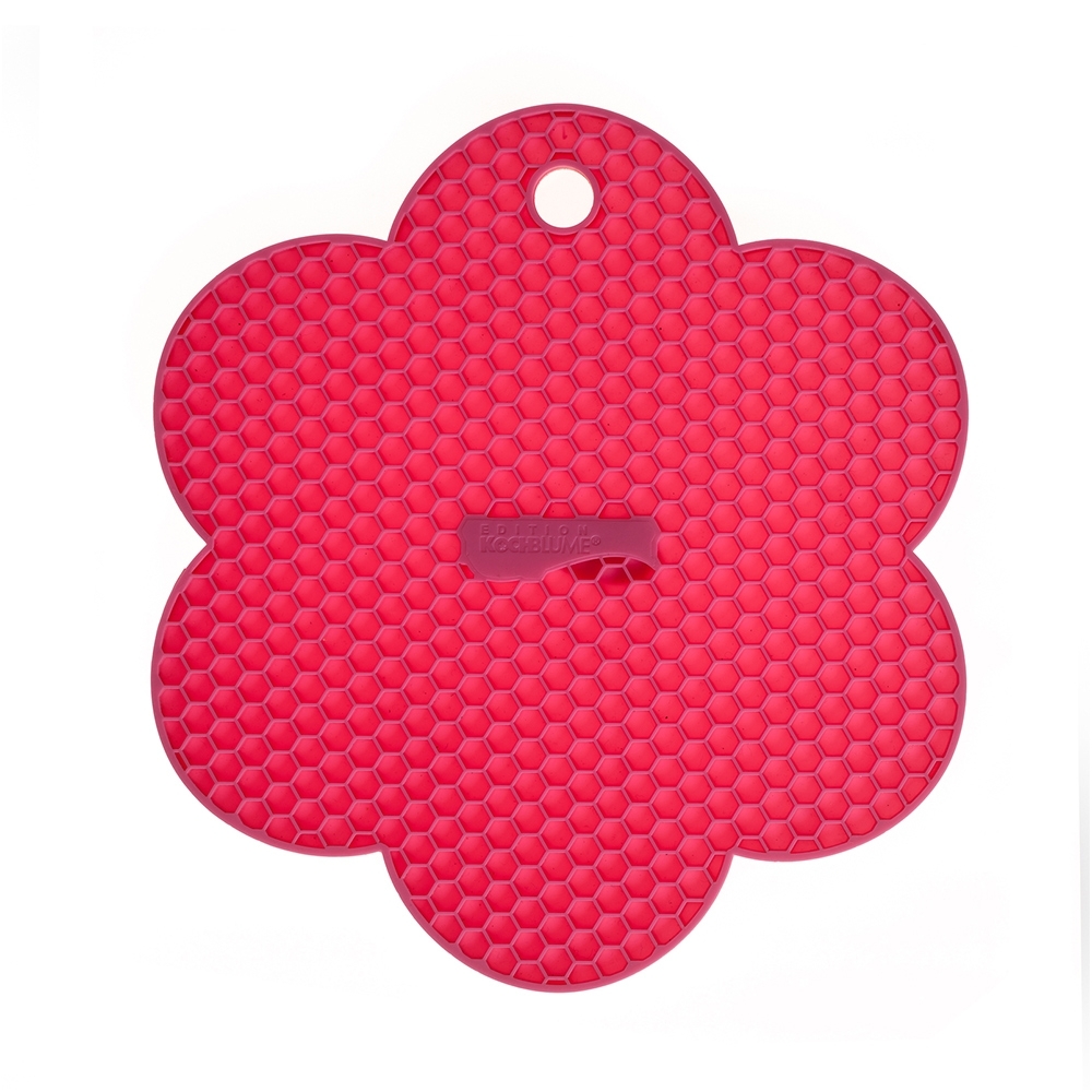 Kochblume - Waben-Untersetzer/Topflappen Blume, pink
