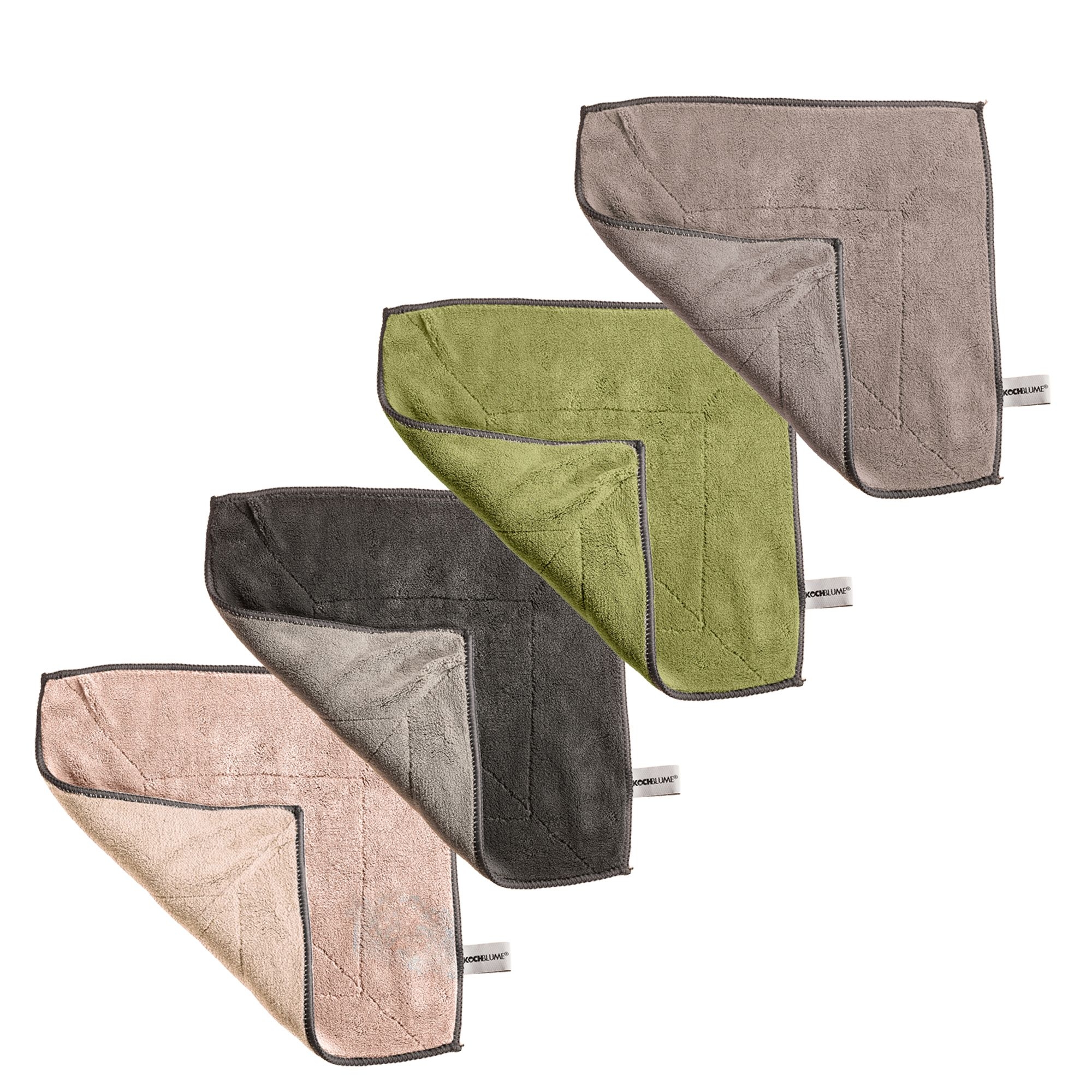 Kochblume - Microfaser 30x30cm 4-tlg - Colormix AT/TPE/OL/AA