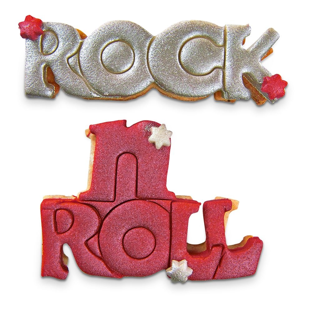 Städter - Cookie cutter Rock 'n' roll lettering - 2 pieces