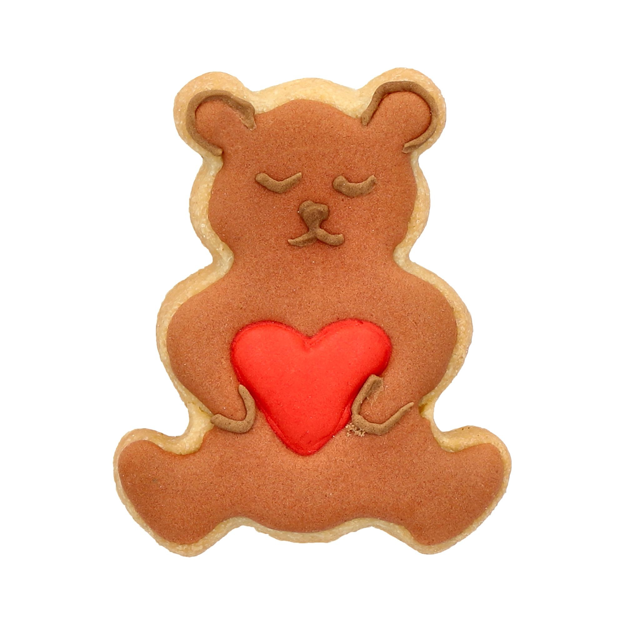 Birkmann - Ausstechform Teddybär mit Herz, 6 cm