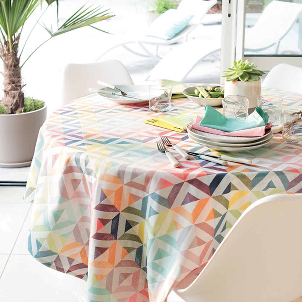 Garnier-Thiebaut Tablecloth - Mille Twist Pastel - oB - different sizes