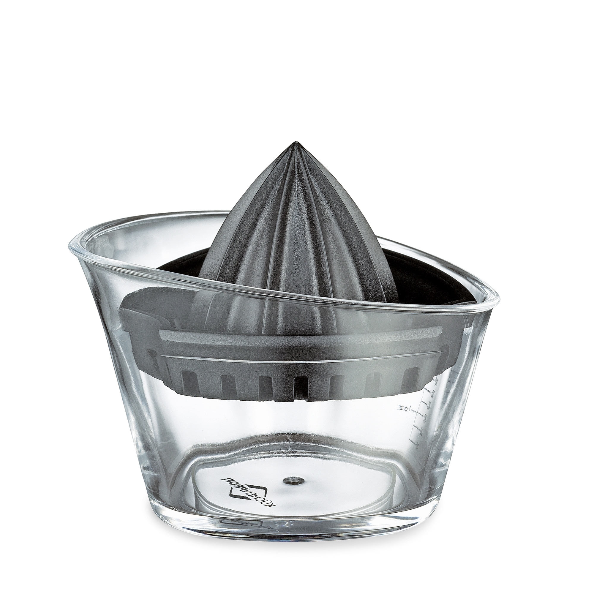 Küchenprofi Zitronenpresse aus Kunststoff mit Messskala