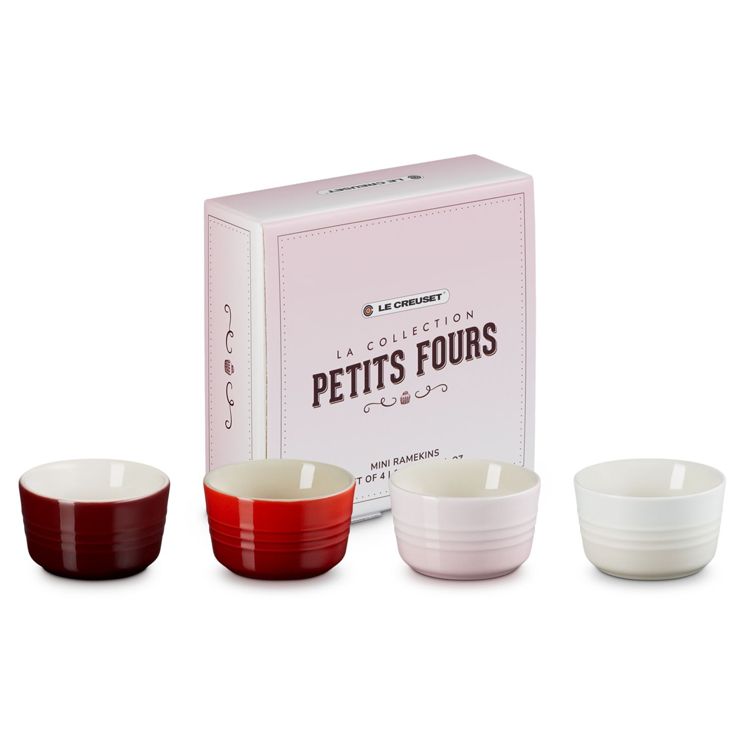 Le Creuset - 4-er Set Mini Förmchen - Petits Fours Le Creuset - 4-er Set Mini Förmchen - Petits Fours
