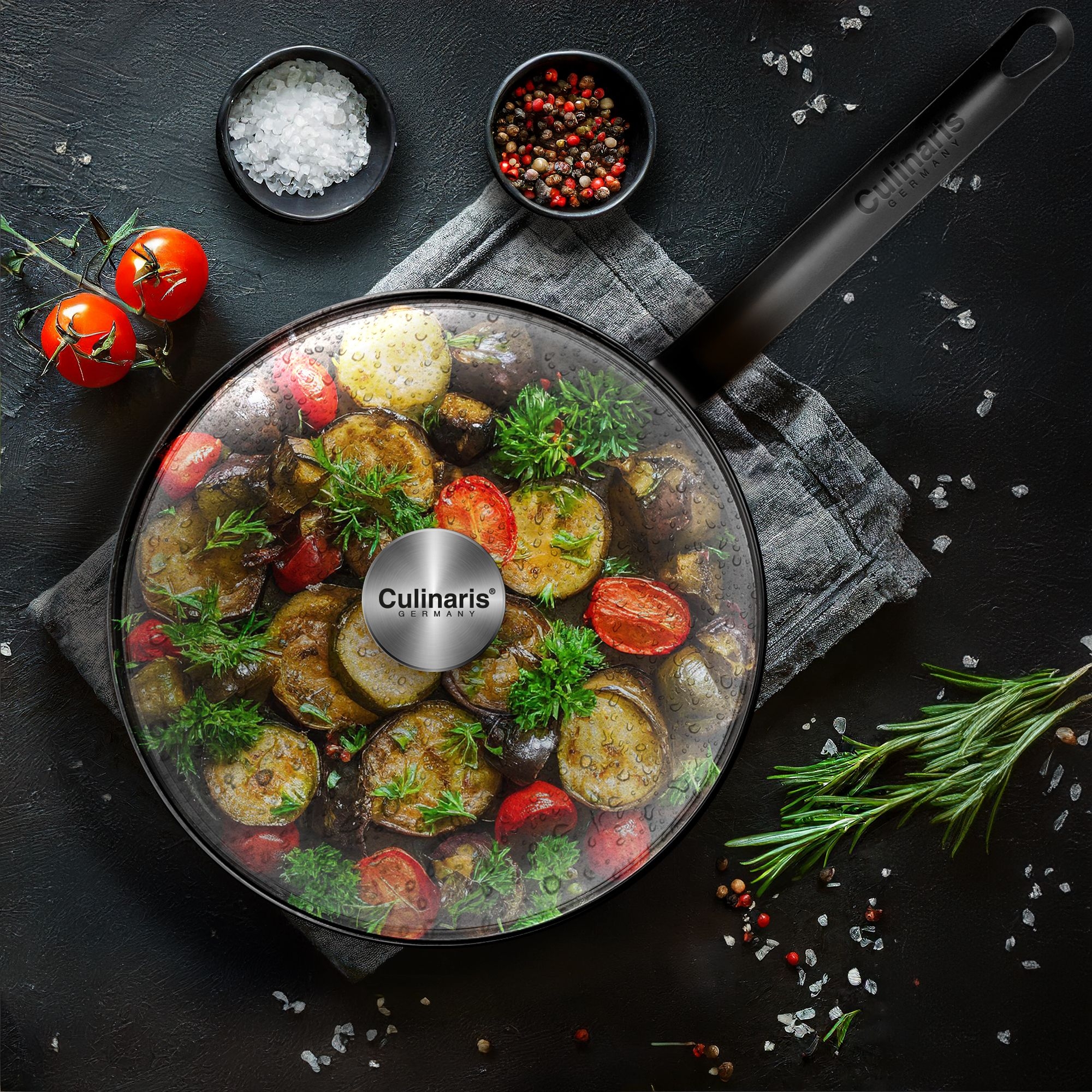 Glass lid - for iron pan Fierro Classico - 24 cm | Culinaris Glass lid - for iron pan Fierro Classico - 24 cm | Culinaris