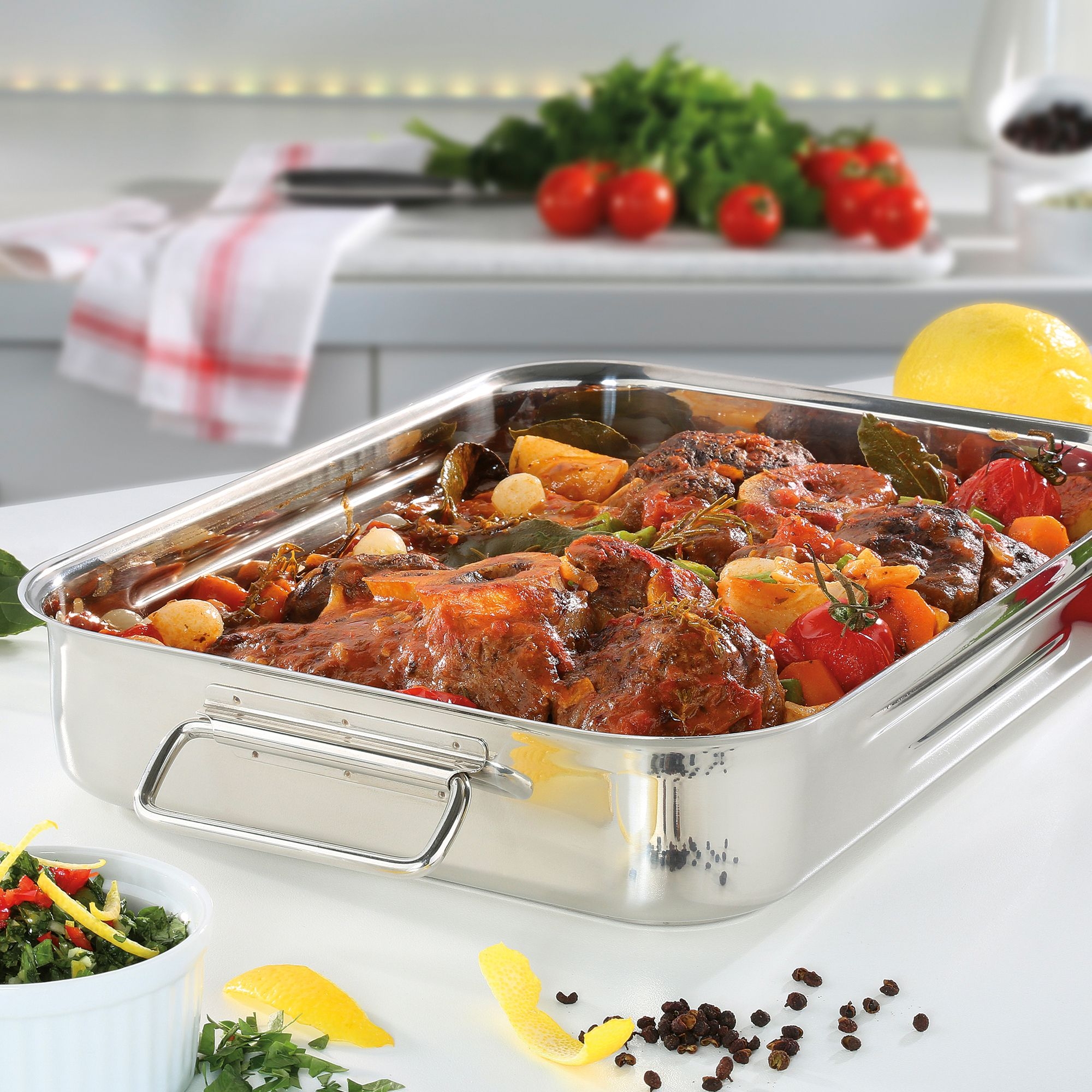 Spring Brigade Premium rectangular stainless steel roaster