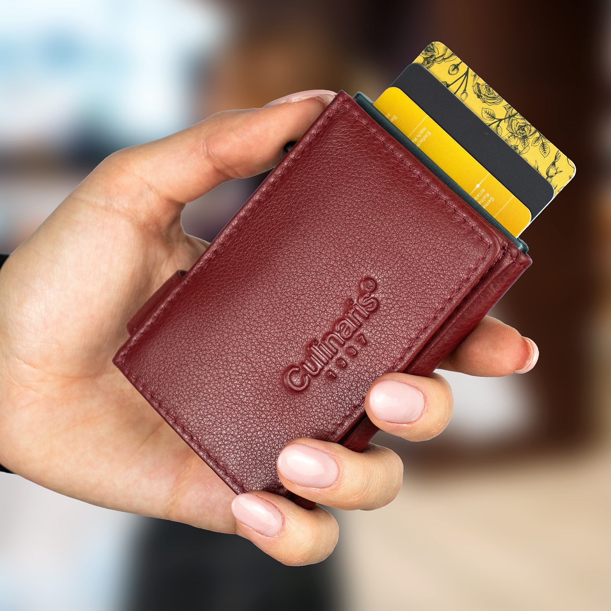 Card Case with Coin Pocket  XXL -  Red | Culinaris