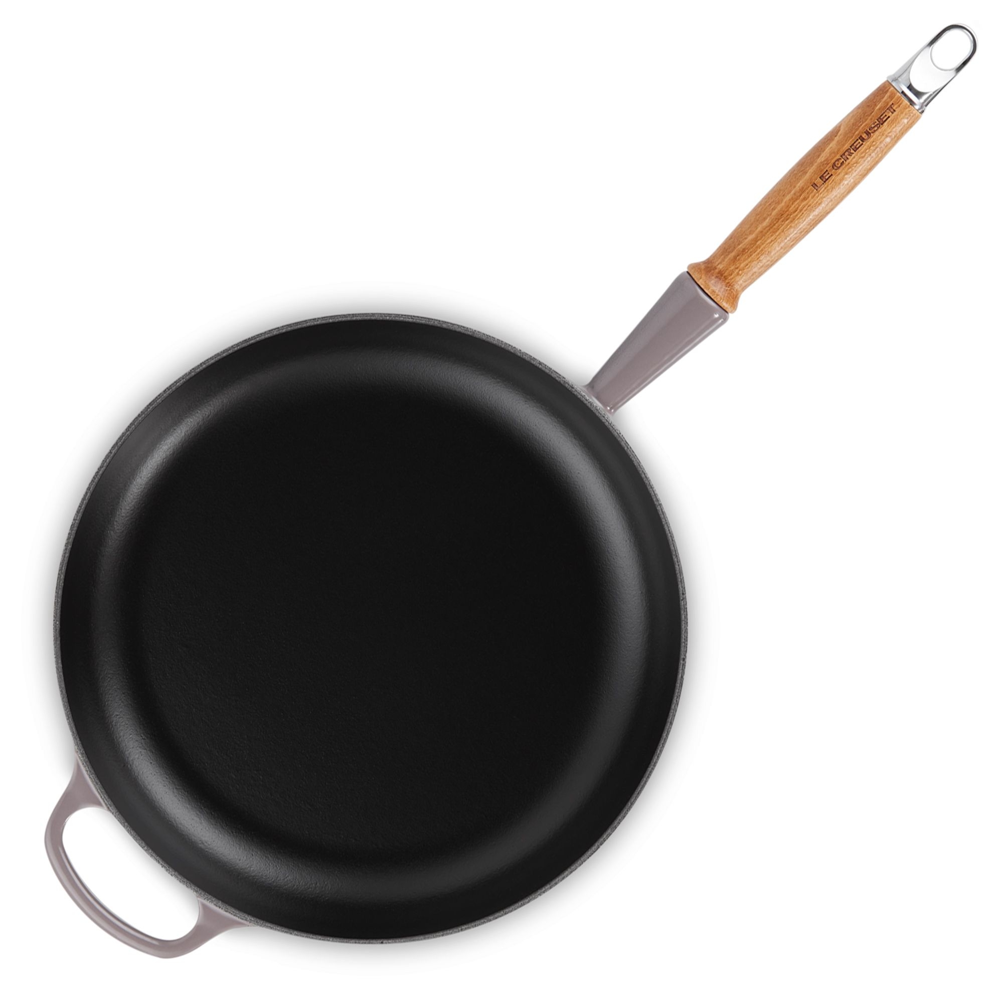 Le Creuset - Bratpfanne Signature mit Holzgriff - Flint